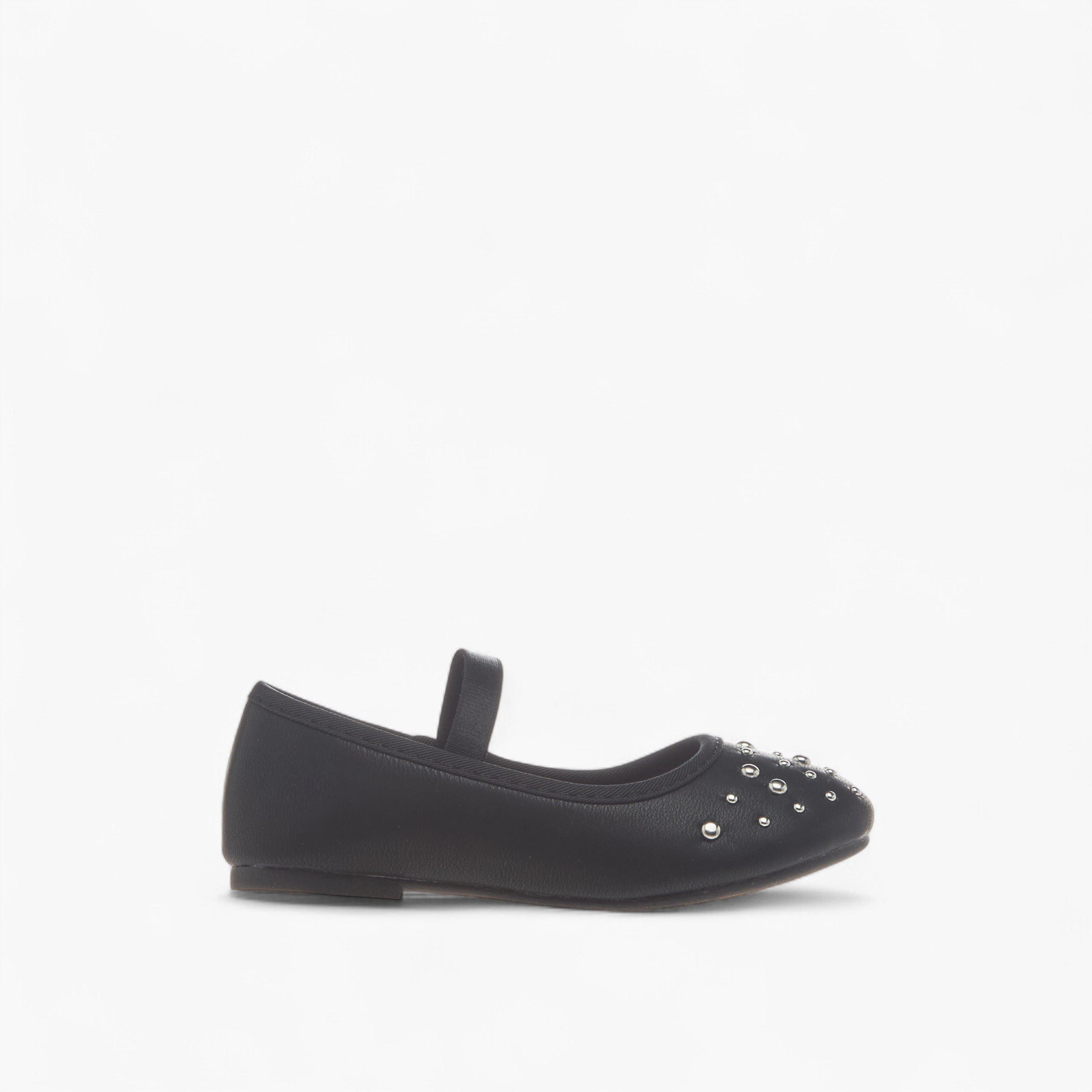 Flora Bella Embellished Ballerina Shoes with Elasticated Strap-girls-shoes-ballerinas-image-3