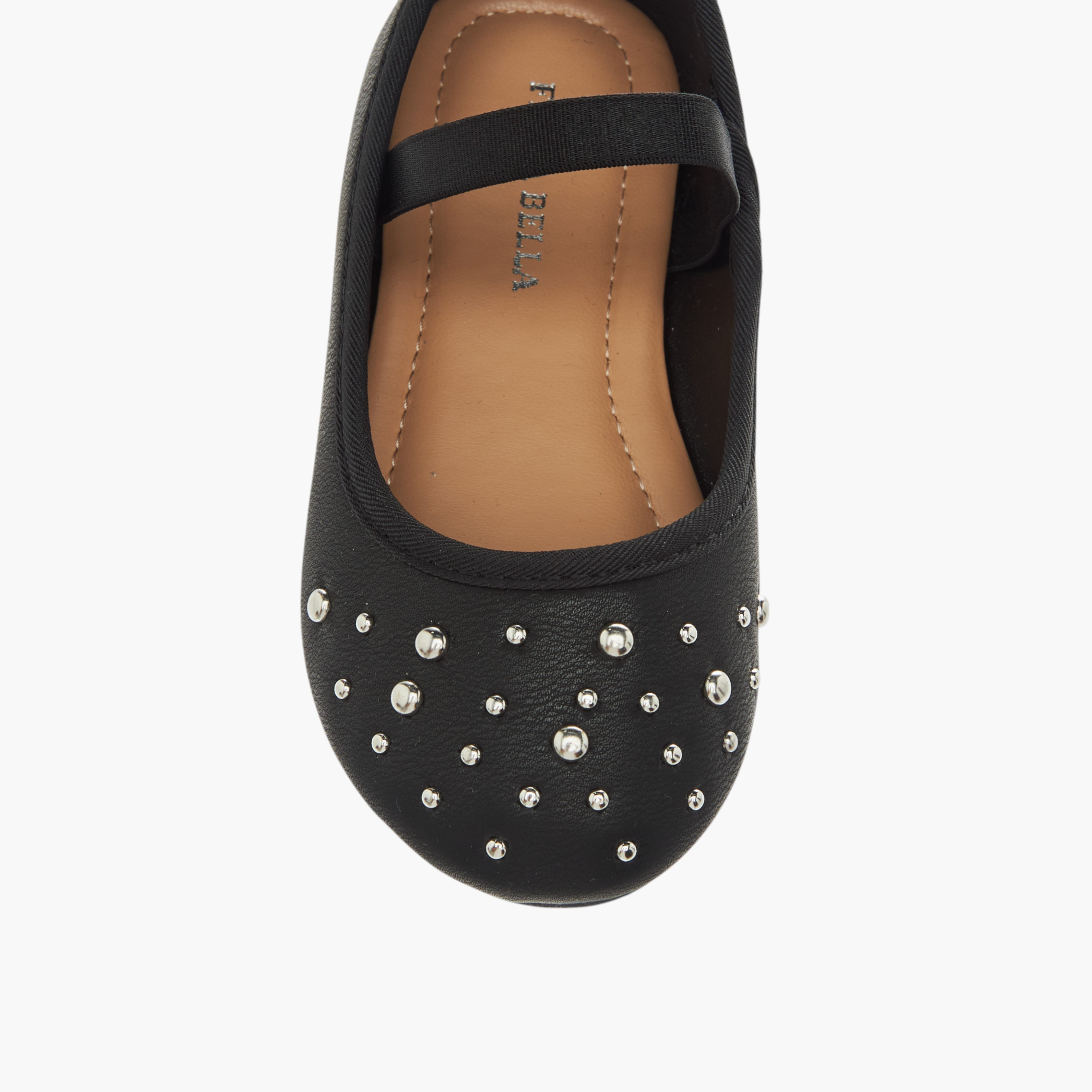 Flora Bella Embellished Ballerina Shoes with Elasticated Strap-girls-shoes-ballerinas-image-4