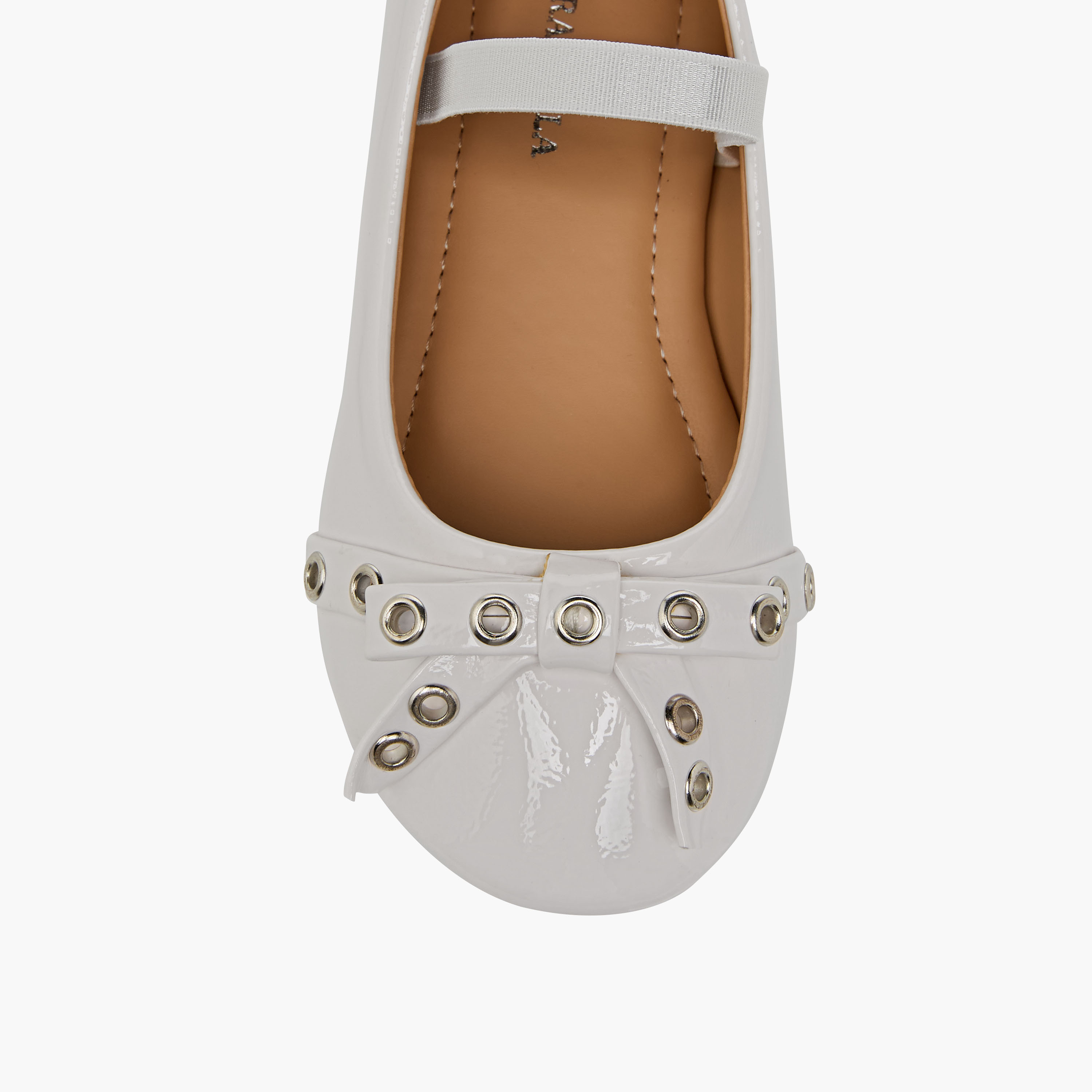 حذاء باليرينا بحزام مطاطي وزينة معدن للبنات من فلورا بيلا-girls-shoes-ballerinas-image-4