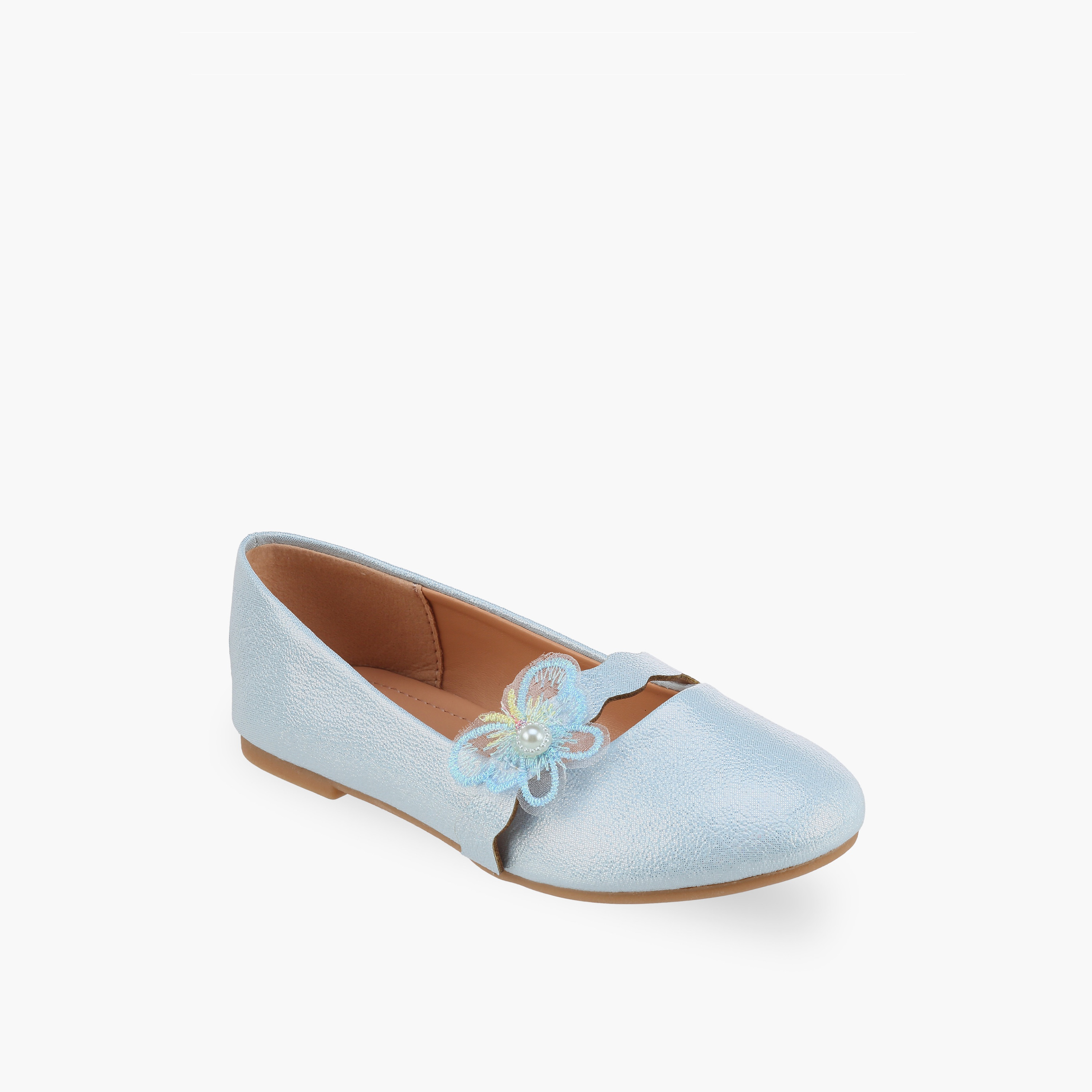 Flora Bella Girls Butterfly Embellished Ballerina Shoes-girls-shoes-ballerinas-image-2