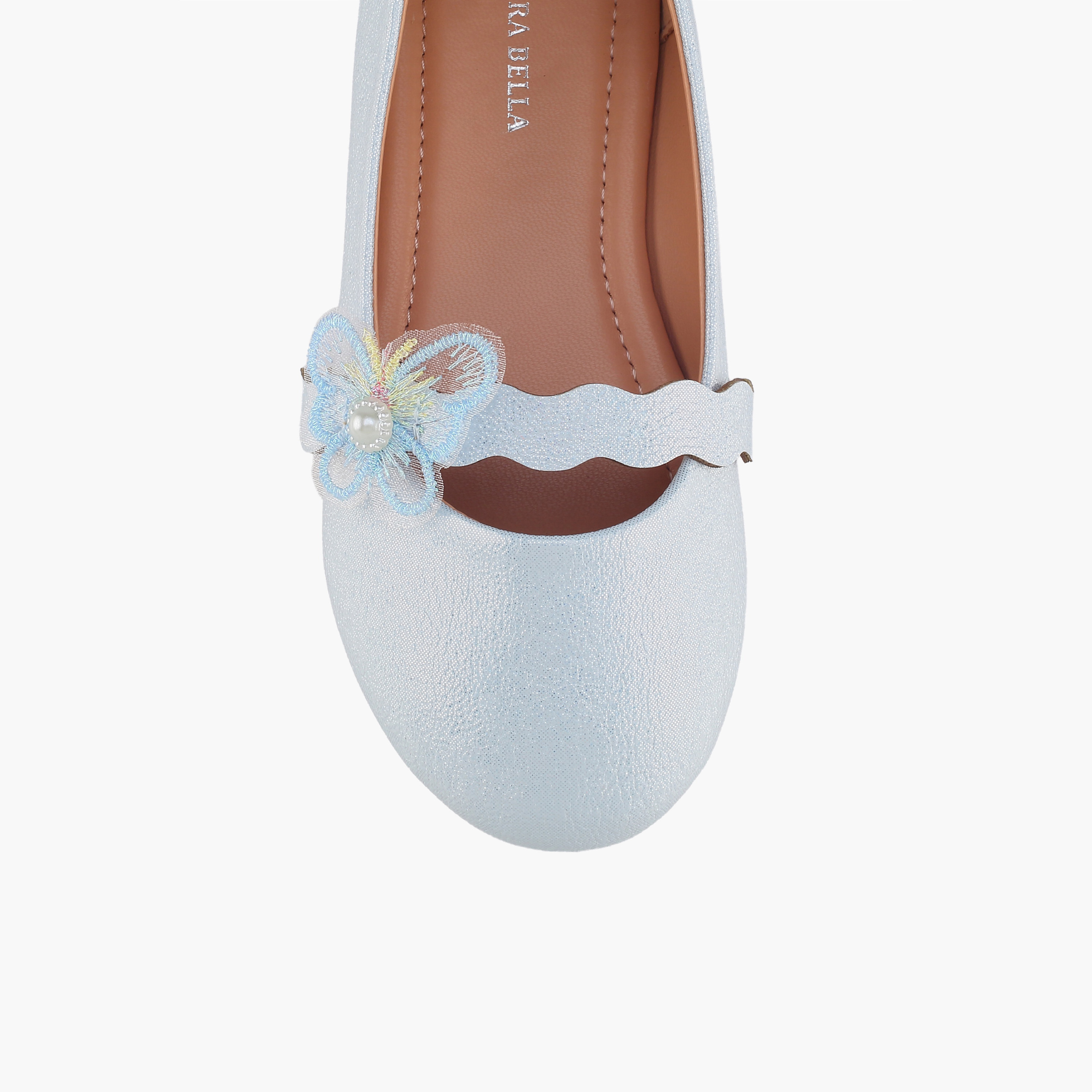 Flora Bella Girls Butterfly Embellished Ballerina Shoes-girls-shoes-ballerinas-image-4