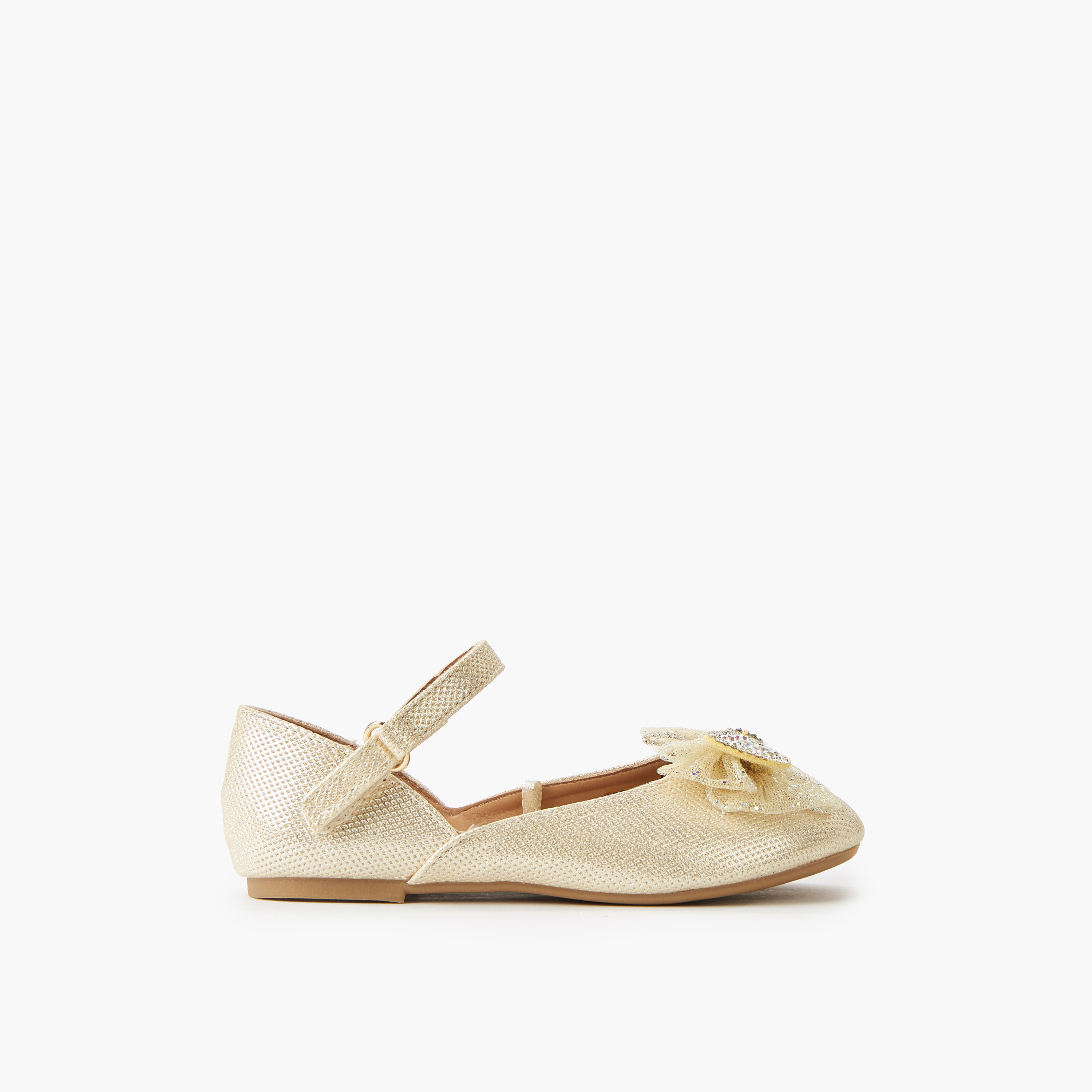 Flora Bella Girls Hook and Loop Ballerina Shoes-girls-shoes-ballerinas-image-3