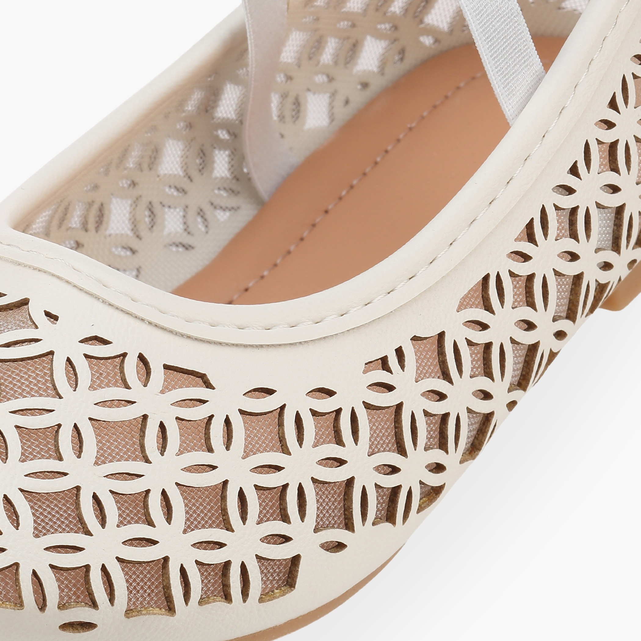 Flora Bella Girls Laser Cut Ballerina Shoes-girls-shoes-ballerinas-image-6