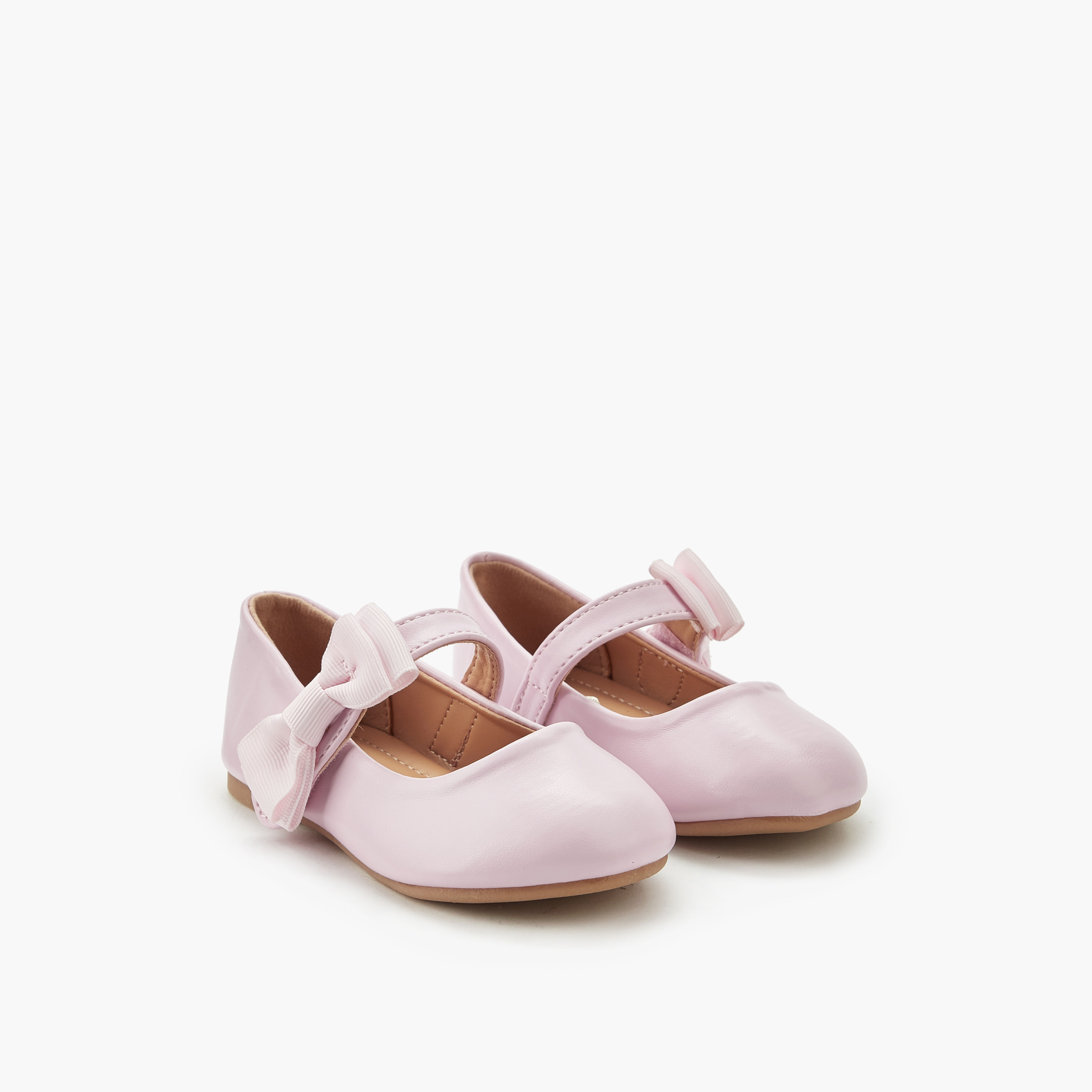 حذاء باليرينا بفيونكة للبنات من فلورا بيلا-girls-shoes-maryjanes-image-1