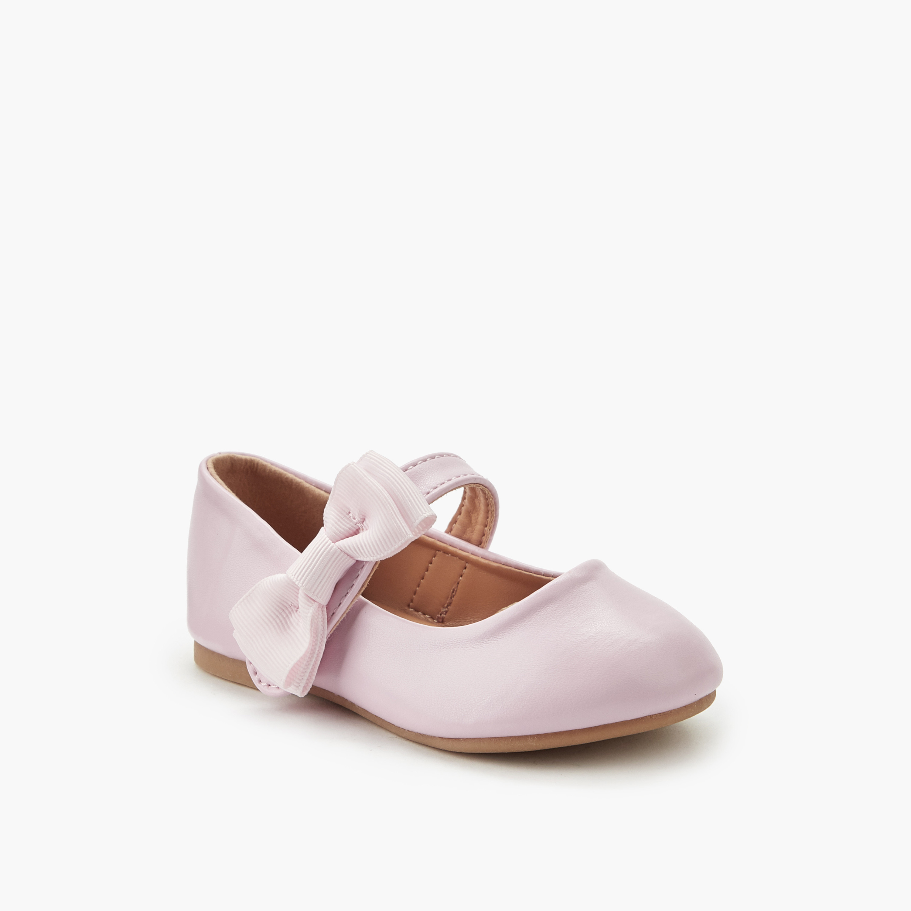 حذاء باليرينا بفيونكة للبنات من فلورا بيلا-girls-shoes-maryjanes-image-3