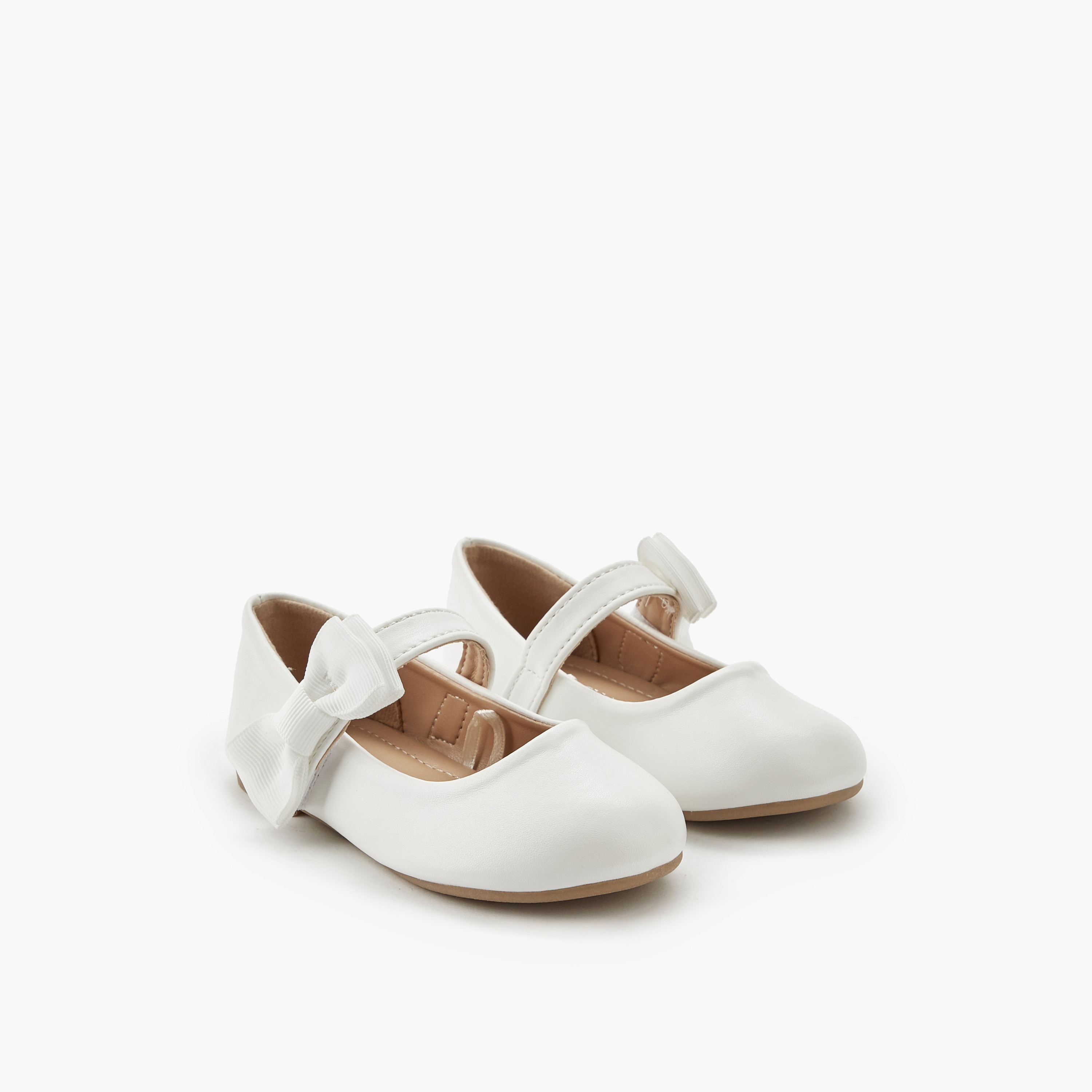 Flora Bella Girls Bow Detail Ballerina Shoes-girls-shoes-ballerinas-image-1