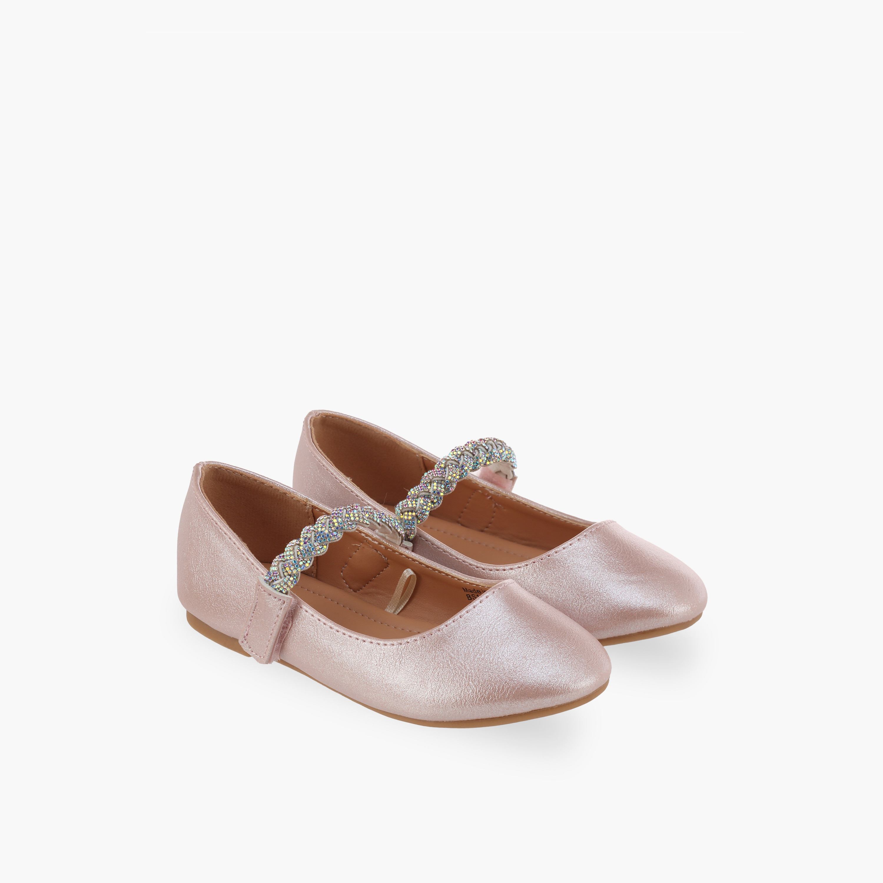 Flora Bella Girls Embellished Hook & Loop Mary Jane Shoes-girls-shoes-maryjanes-image-1