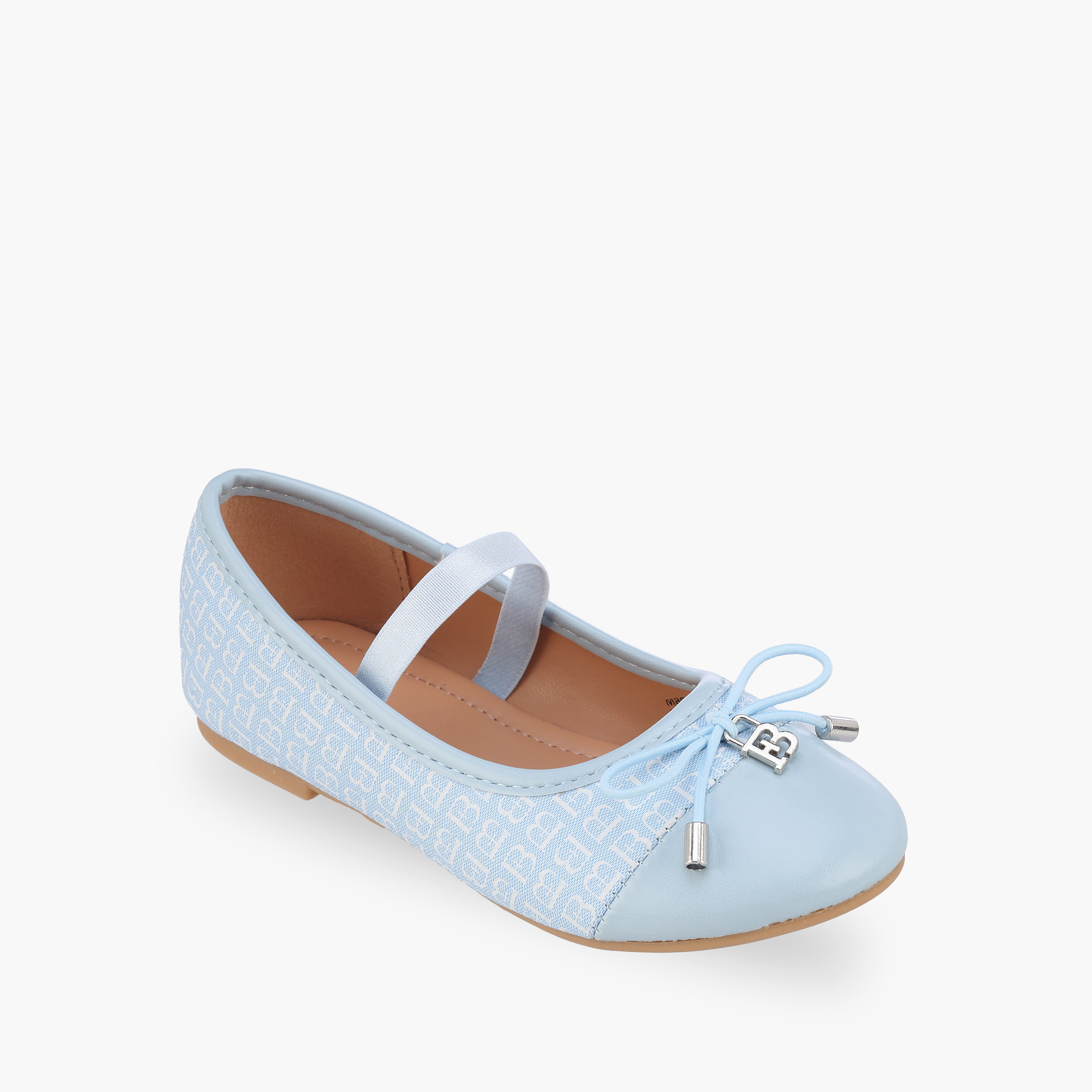 حذاء باليرينا بحزام مطاطي للبنات من فلورا بيلا-girls-shoes-ballerinas-image-2
