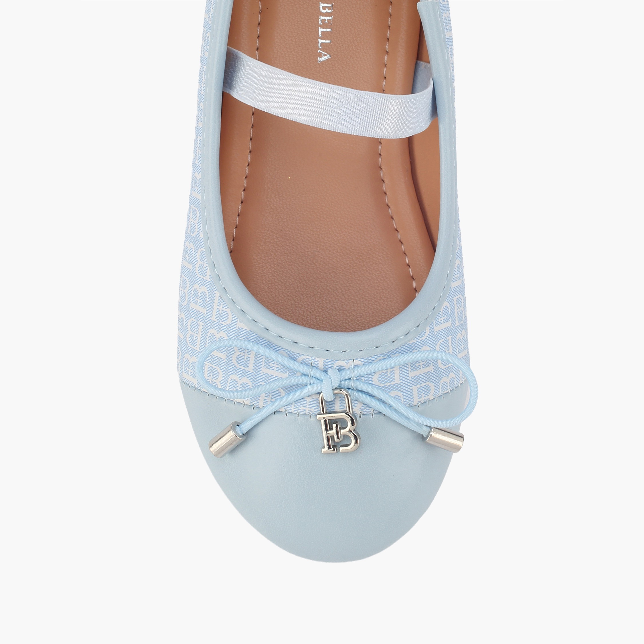 حذاء باليرينا بحزام مطاطي للبنات من فلورا بيلا-girls-shoes-ballerinas-image-4