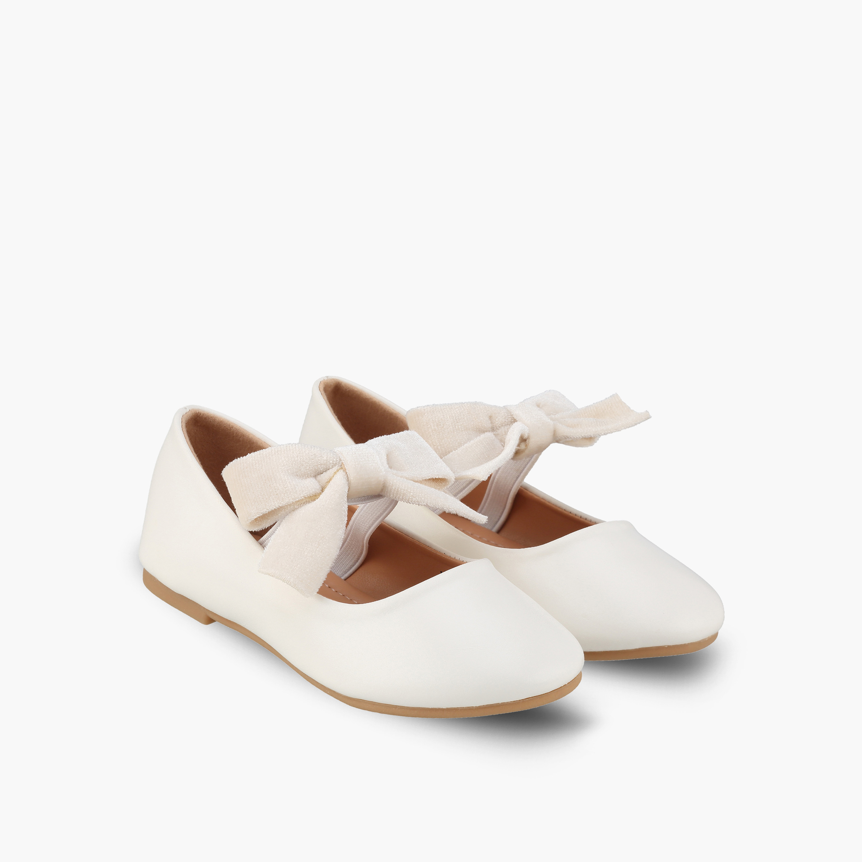 Flora Bella Girls Bow Ballerina Shoes-girls-shoes-ballerinas-image-1