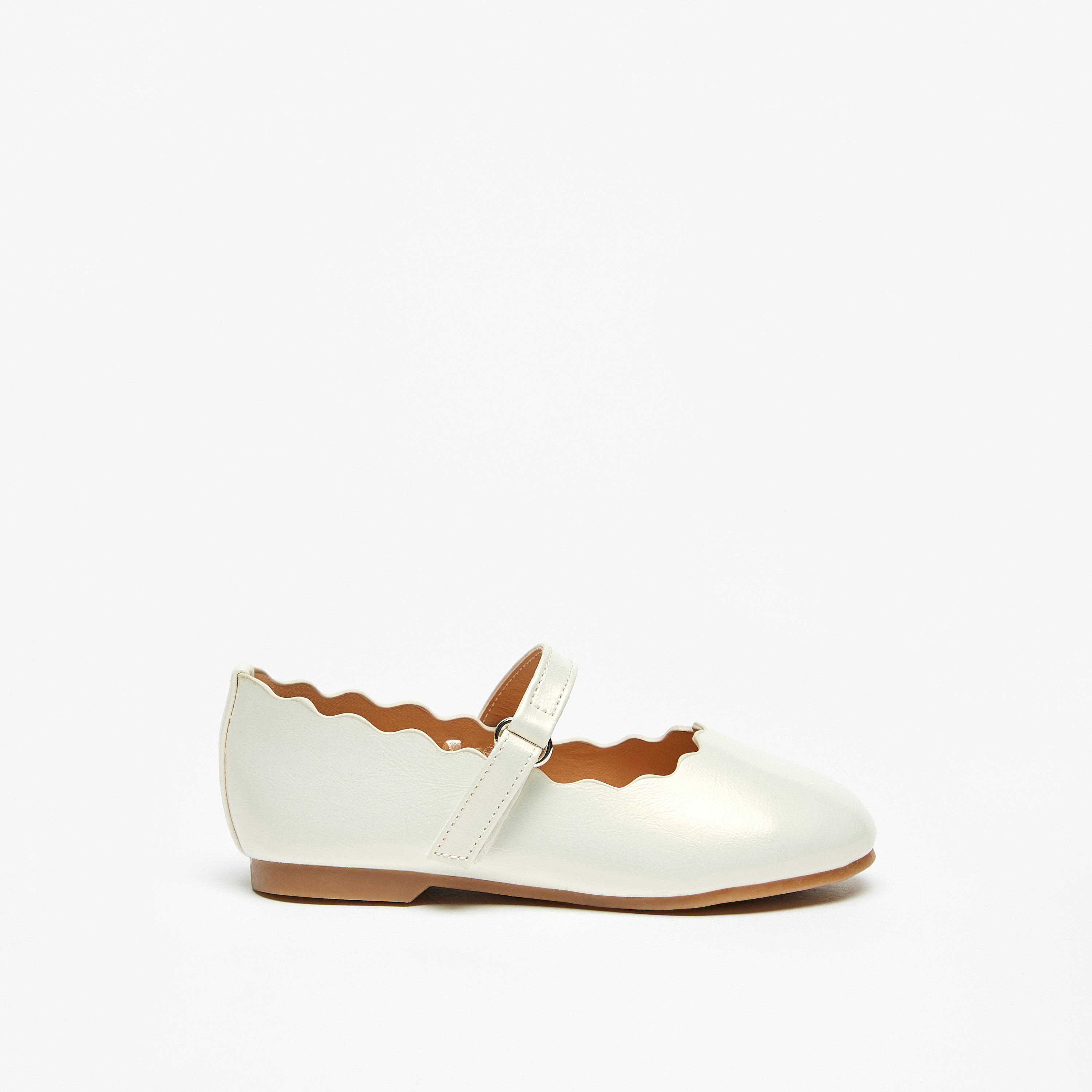 حذاء ماري جين سادة بشريط إغلاق لاصق من جونيورز-baby-girls-shoes-closedshoes-image-3