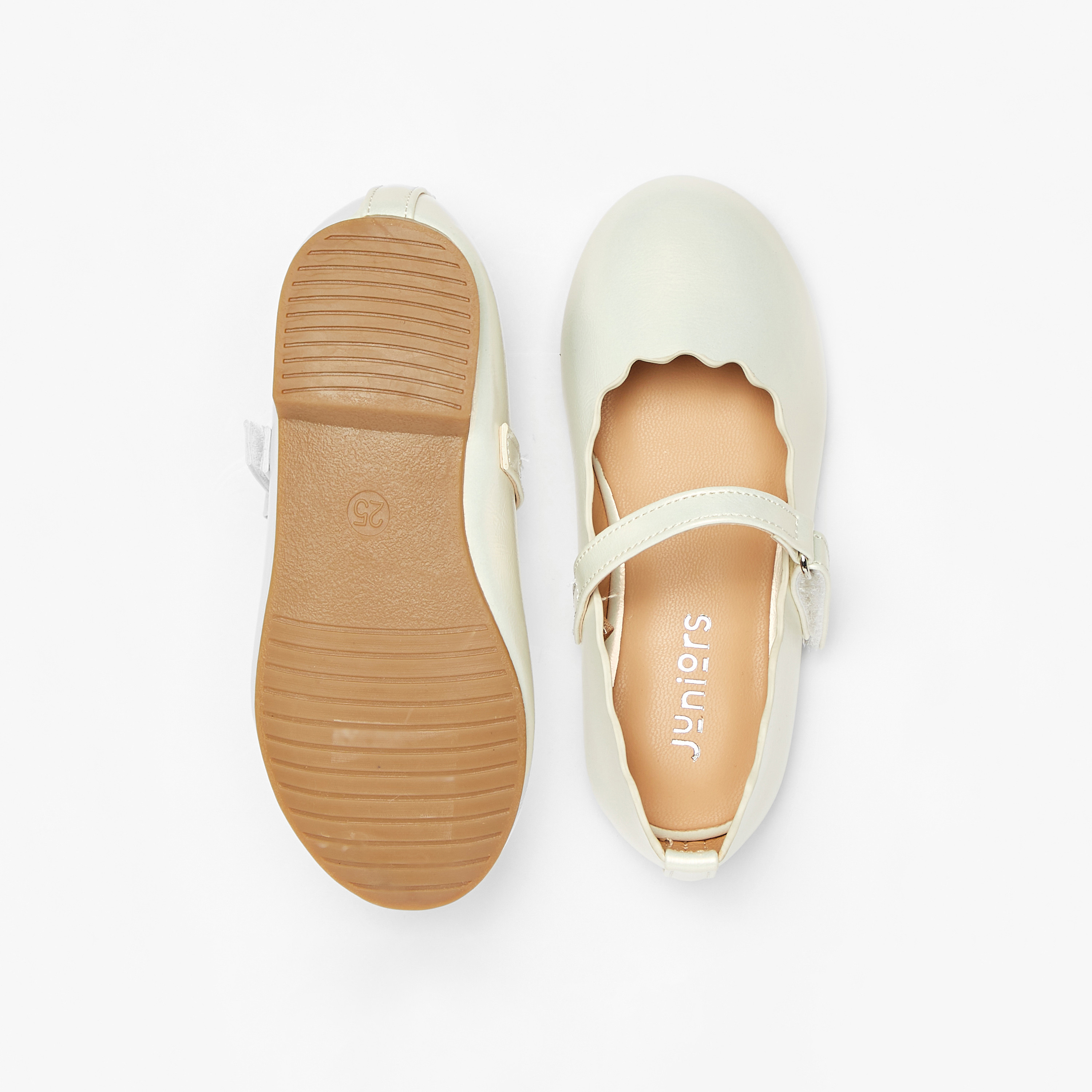 حذاء ماري جين سادة بشريط إغلاق لاصق من جونيورز-baby-girls-shoes-closedshoes-image-4