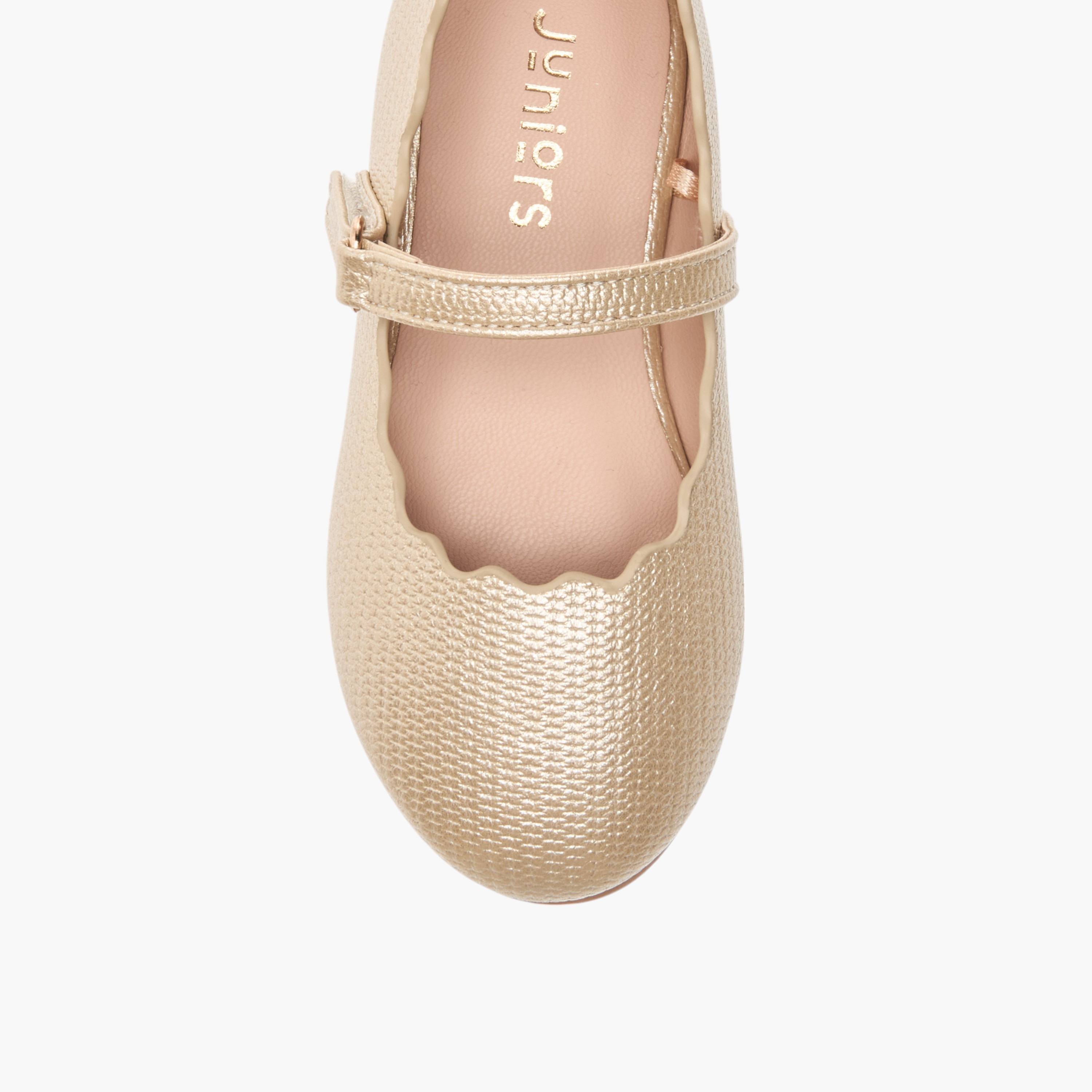 حذاء باليرينا بتفاصيل صدفية وشريط إغلاق من جونيورز-girls-shoes-maryjanes-image-4