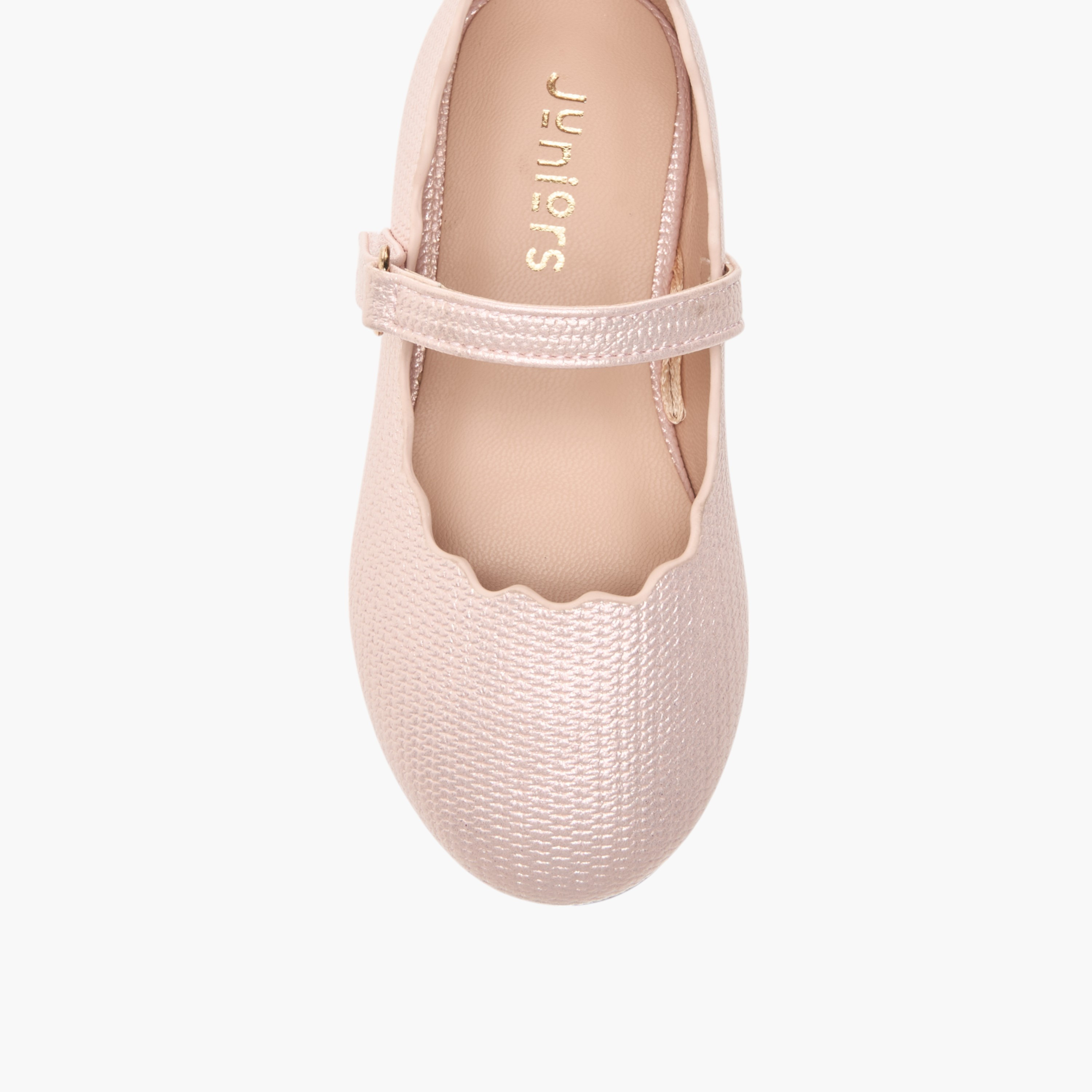 حذاء باليرينا بتفاصيل صدفية وشريط إغلاق من جونيورز-girls-shoes-maryjanes-image-4