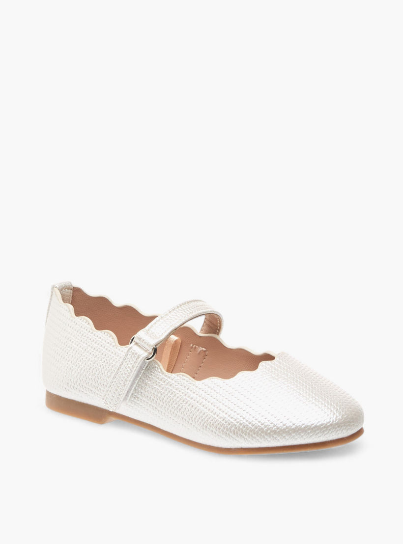 حذاء باليرينا بتفاصيل صدفية وشريط إغلاق من جونيورز-girls-shoes-maryjanes-image-2