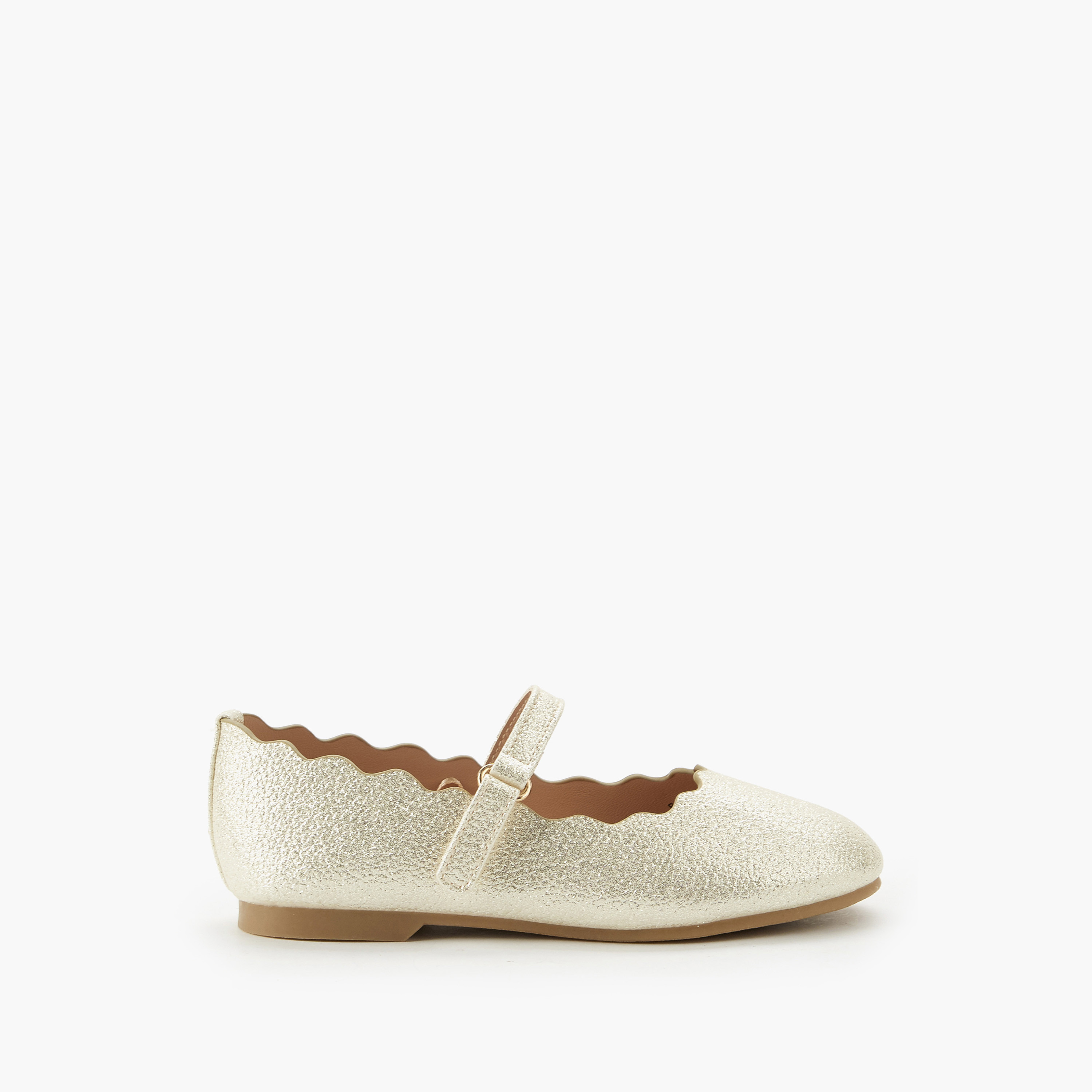 حذاء باليرينا بحواف مموجة للبنات من جونيورز-girls-shoes-maryjanes-image-2