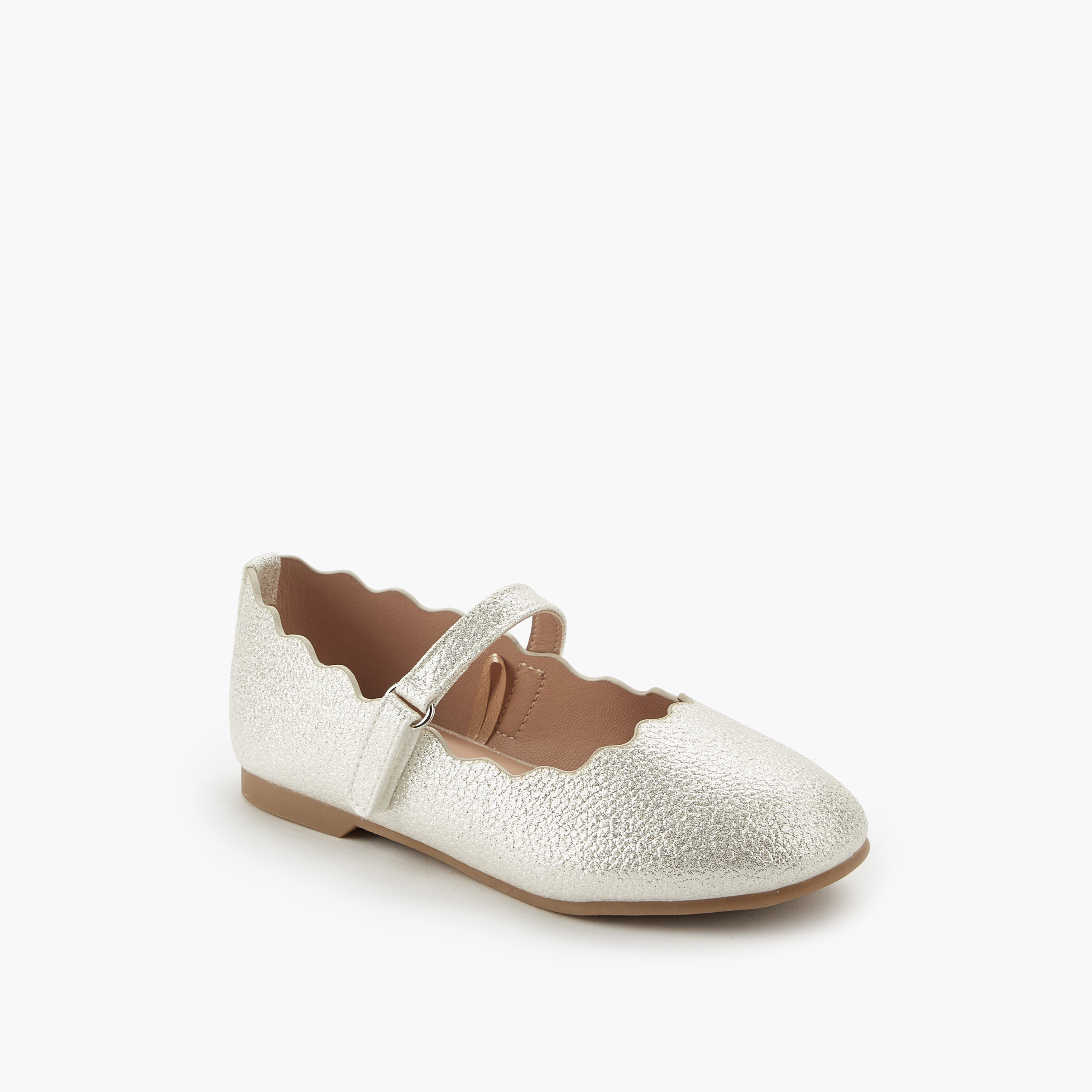 Juniors Girls Scalloped Ballerina Shoes-girls-shoes-maryjanes-image-3