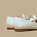 Juniors Twist Detail Round Toe Ballerina Shoes with Elasticated Strap-Girl%27s Ballerinas-thumbnailMobile-3