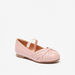Juniors Slip-On Round Toe Ballerina Shoes with Stitch Detail-Girl%27s Ballerinas-thumbnailMobile-0