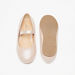 Juniors Round Toe Ballerina Shoes with Elasticised Strap-Girl%27s Ballerinas-thumbnail-3