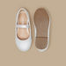 Juniors Round Toe Ballerina Shoes with Elasticised Strap-Girl%27s Ballerinas-thumbnail-3
