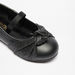 Juniors Knot Detail Ballerina Shoes with Elasticated Strap-Girl%27s Ballerinas-thumbnail-4