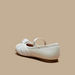 Juniors Knot Detail Ballerina Shoes with Elasticated Strap-Girl%27s Ballerinas-thumbnailMobile-2