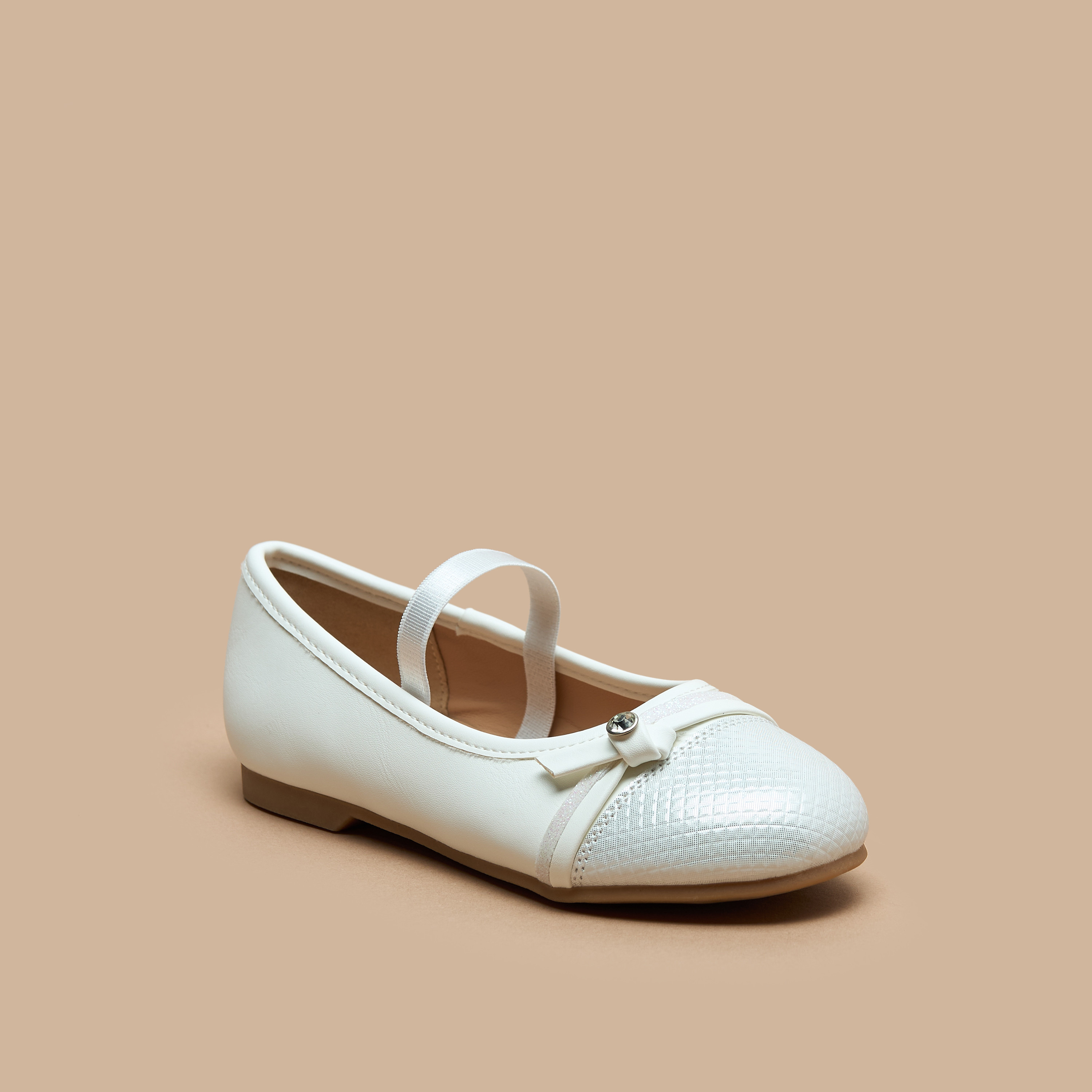 حذاء باليرينا سهل الارتداء مزيّن من جونيورز-girls-shoes-ballerinas-image-6