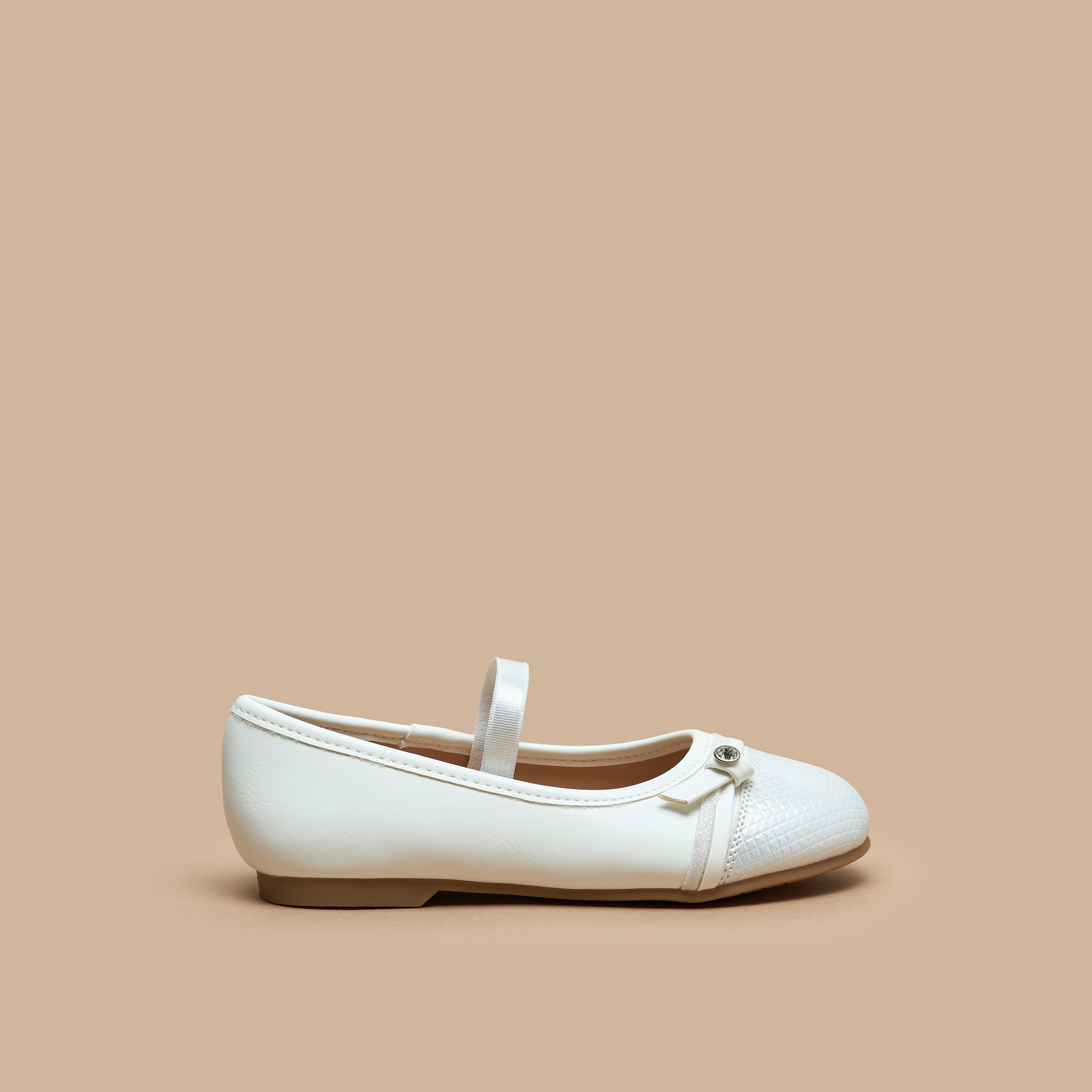 حذاء باليرينا سهل الارتداء مزيّن من جونيورز-girls-shoes-ballerinas-image-8