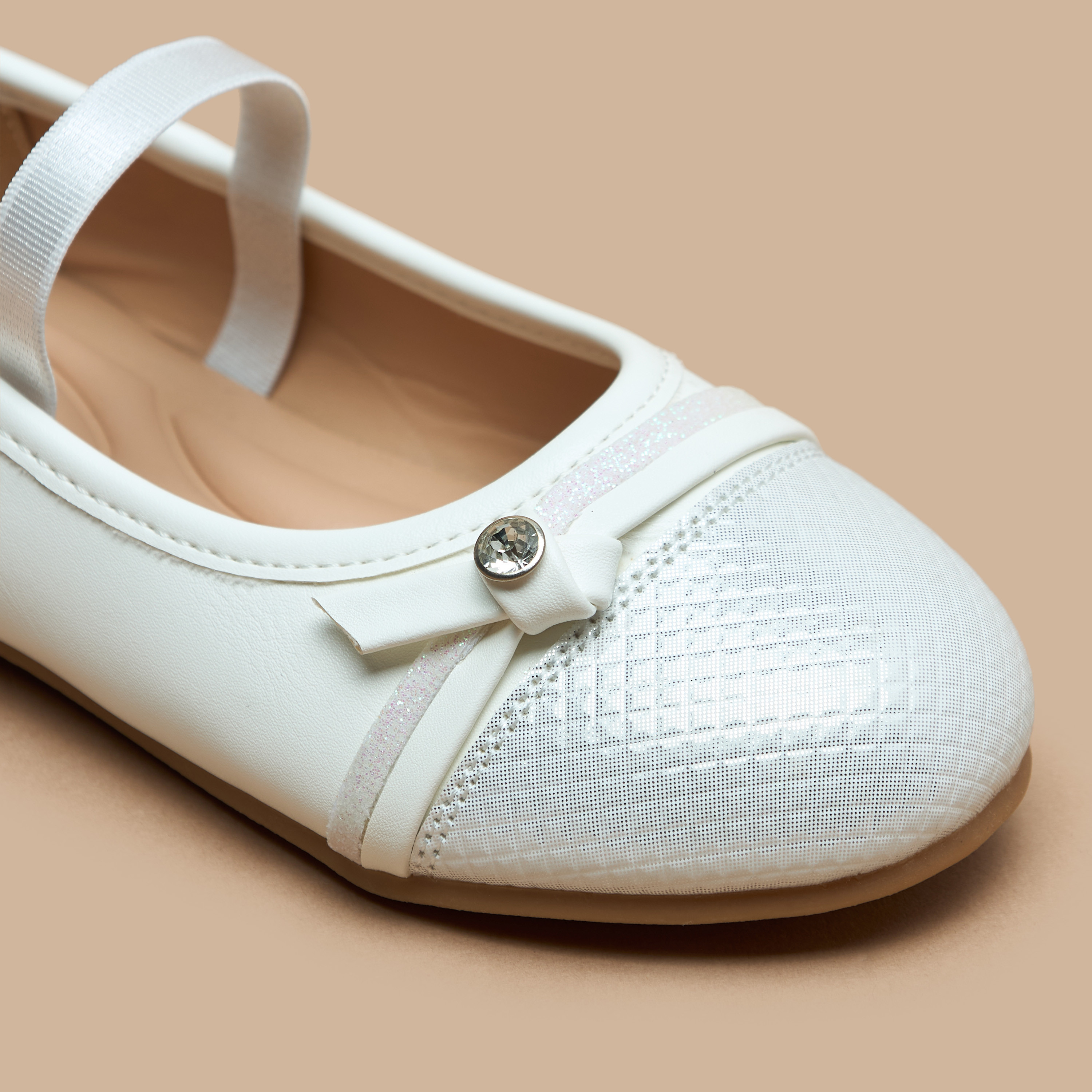 حذاء باليرينا سهل الارتداء مزيّن من جونيورز-girls-shoes-ballerinas-image-10