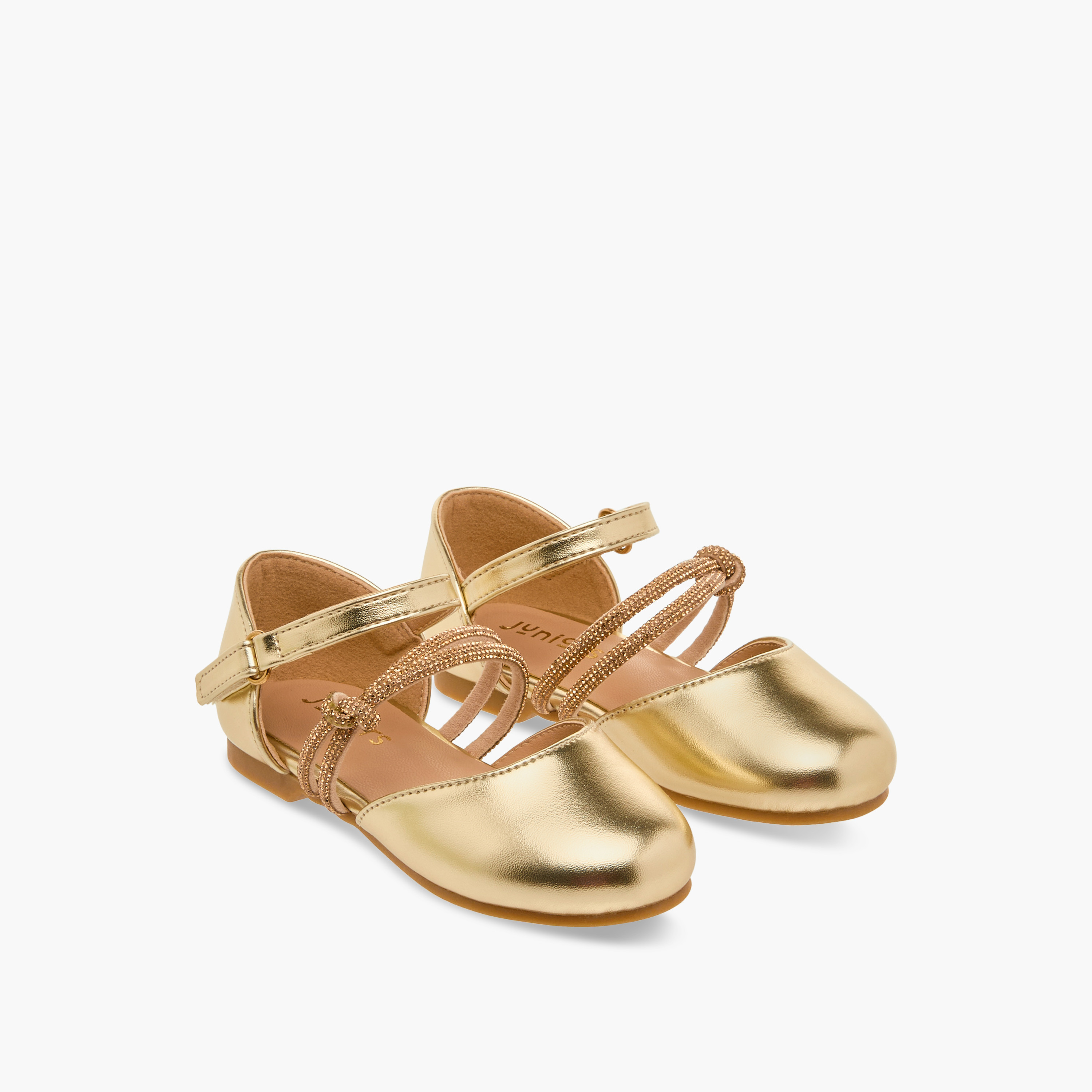 حذاء باليرينا مزيّن بشريط إغلاق من جونيورز-girls-shoes-ballerinas-image-1