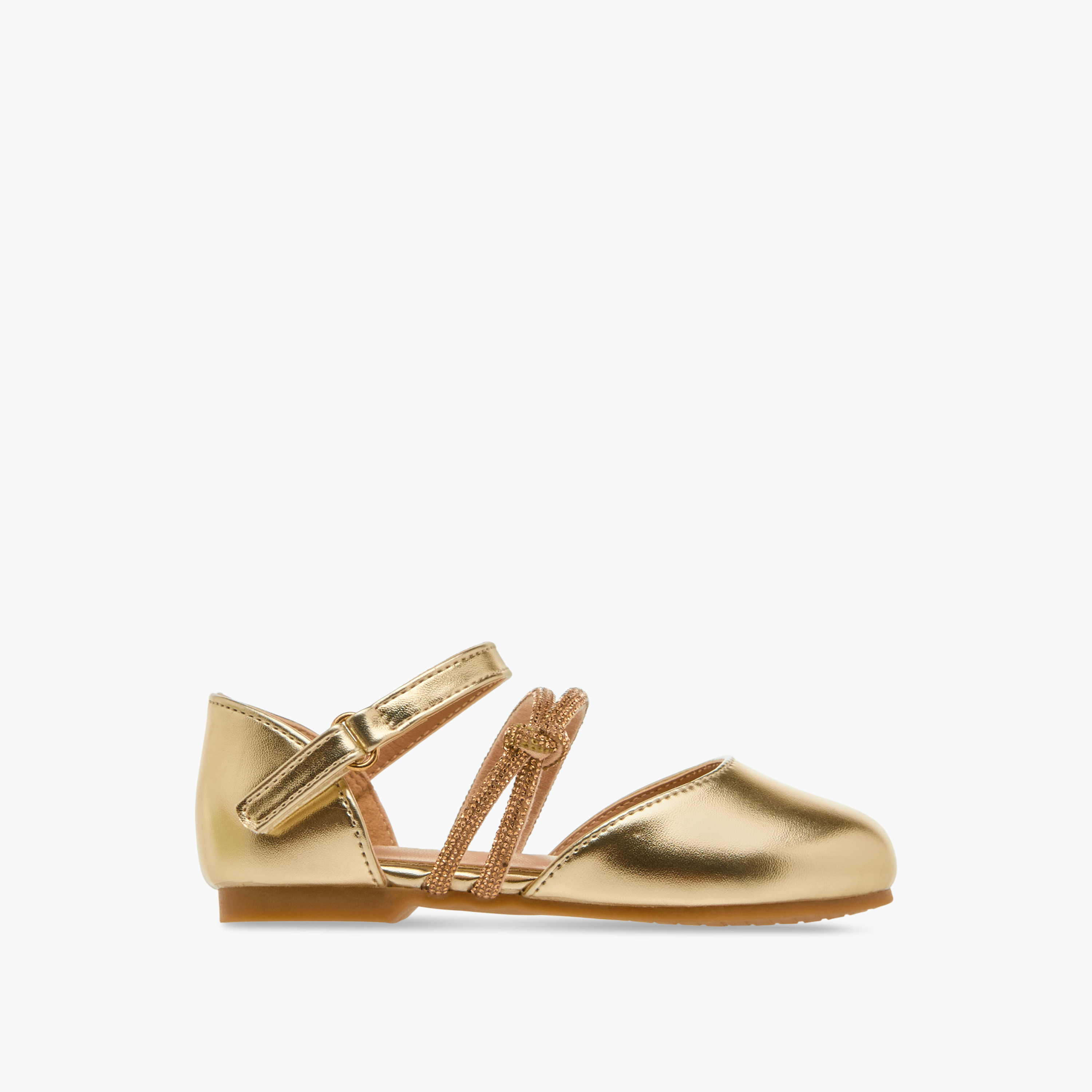 حذاء باليرينا مزيّن بشريط إغلاق من جونيورز-girls-shoes-ballerinas-image-3