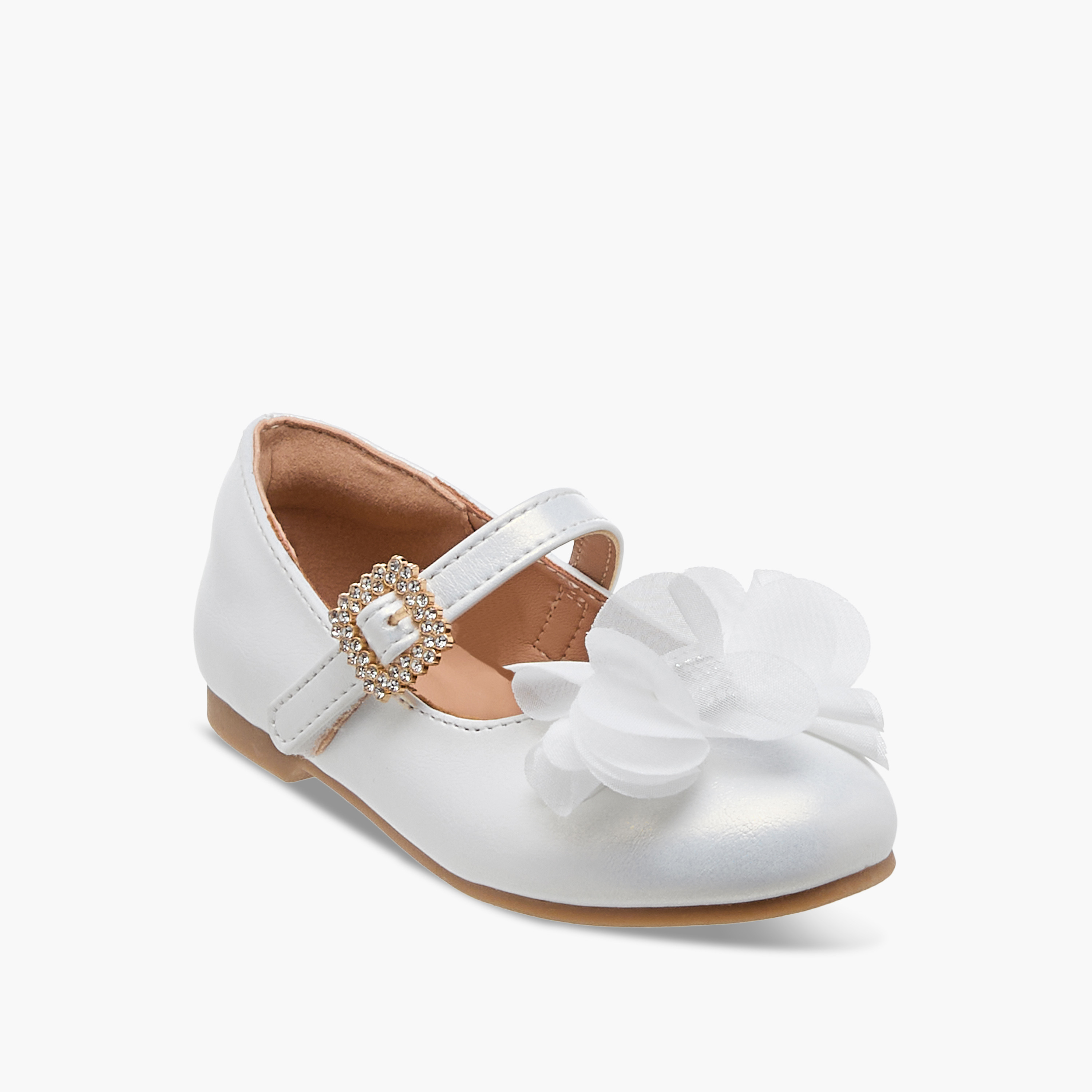 حذاء باليرينا مزين بفيونكة وشريط إغلاق لاصق من جونيورز-girls-shoes-maryjanes-image-8