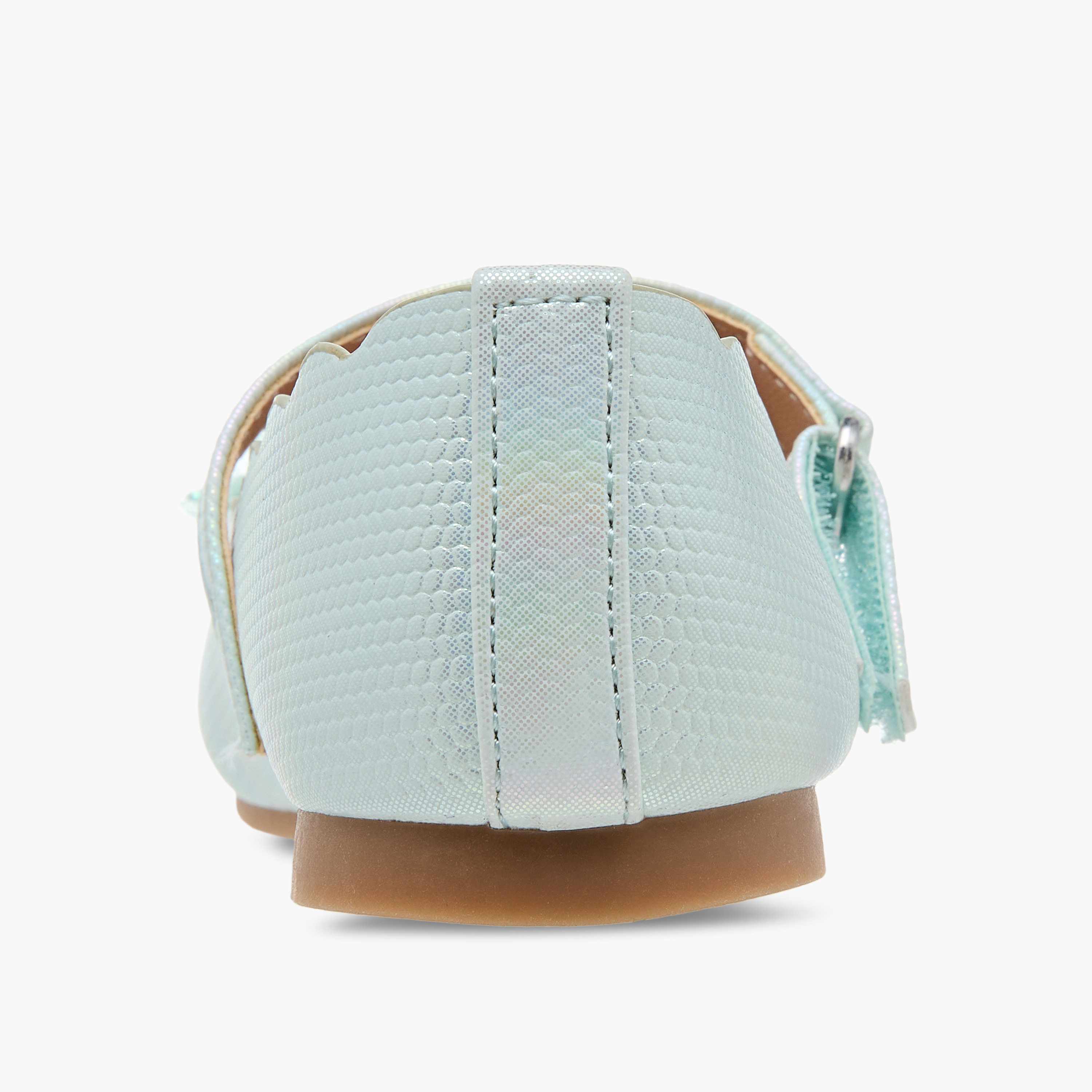 Juniors Bow Accent Ballerina Shoes with Hook and Loop Closure-girls-shoes-maryjanes-image-5