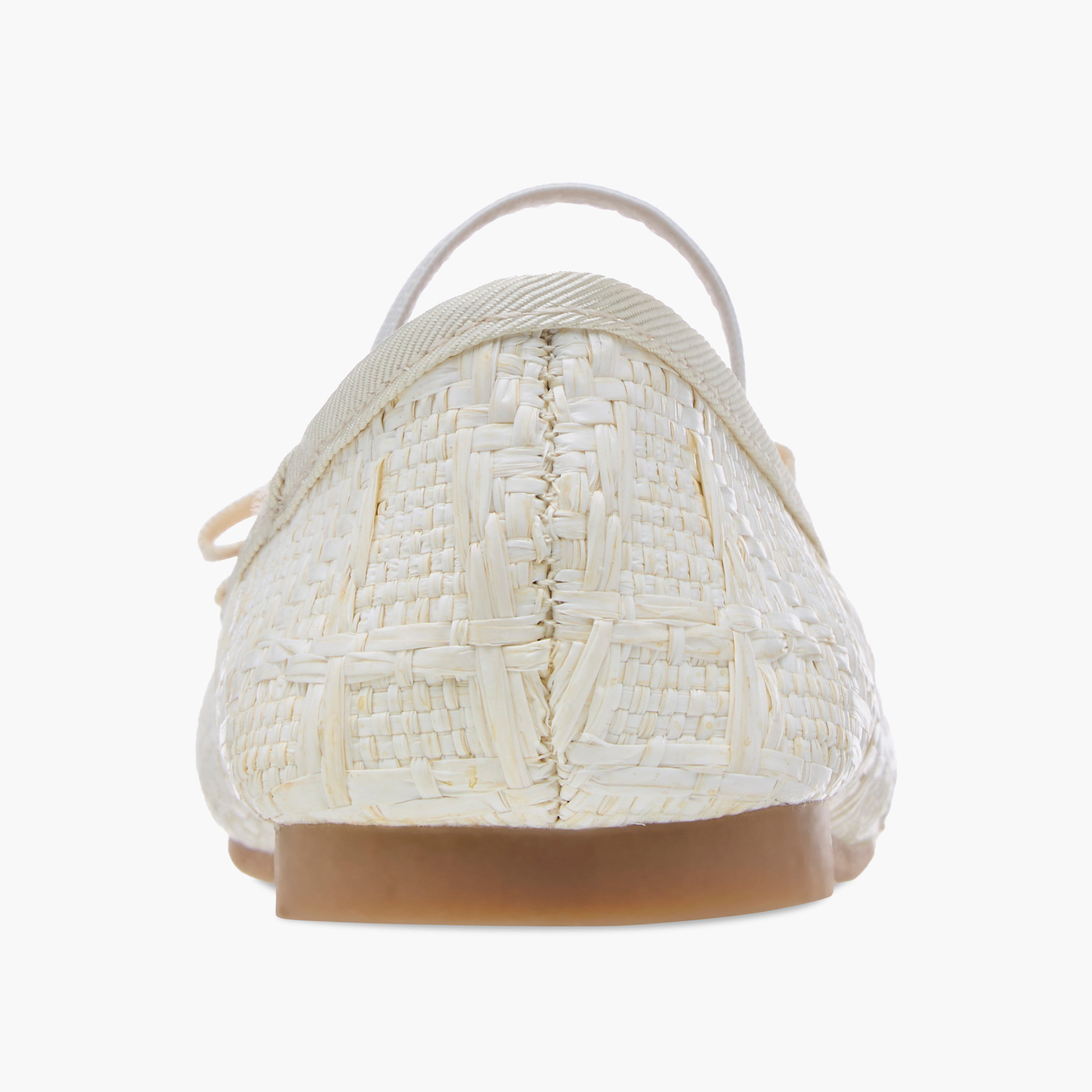 حذاء باليرينا بحزام مطاطي وزينة فيونكة من جونيورز-girls-shoes-ballerinas-image-5