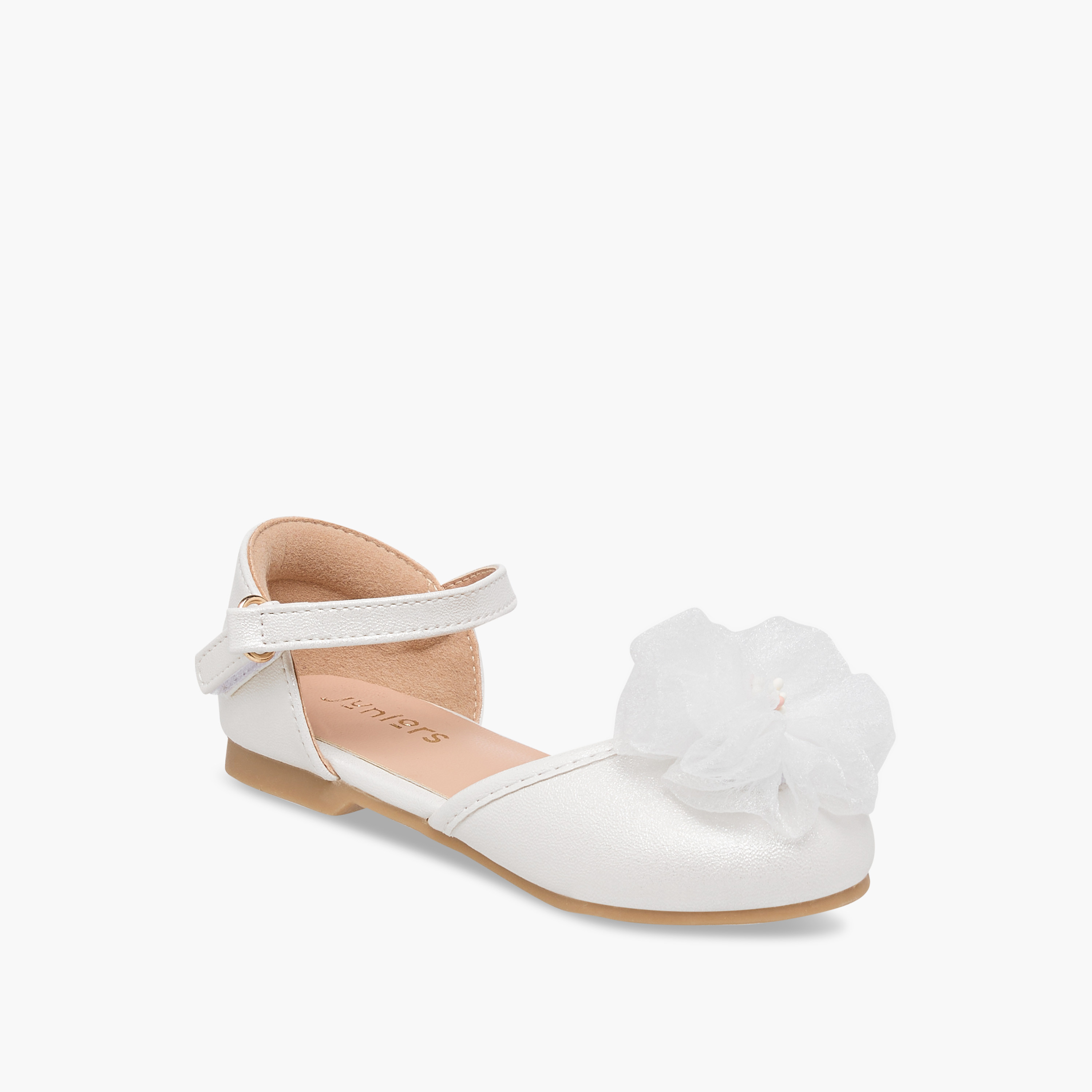 حذاء باليرينا بزينة أزهار وشريط إغلاق من جونيورز-girls-shoes-ballerinas-image-8