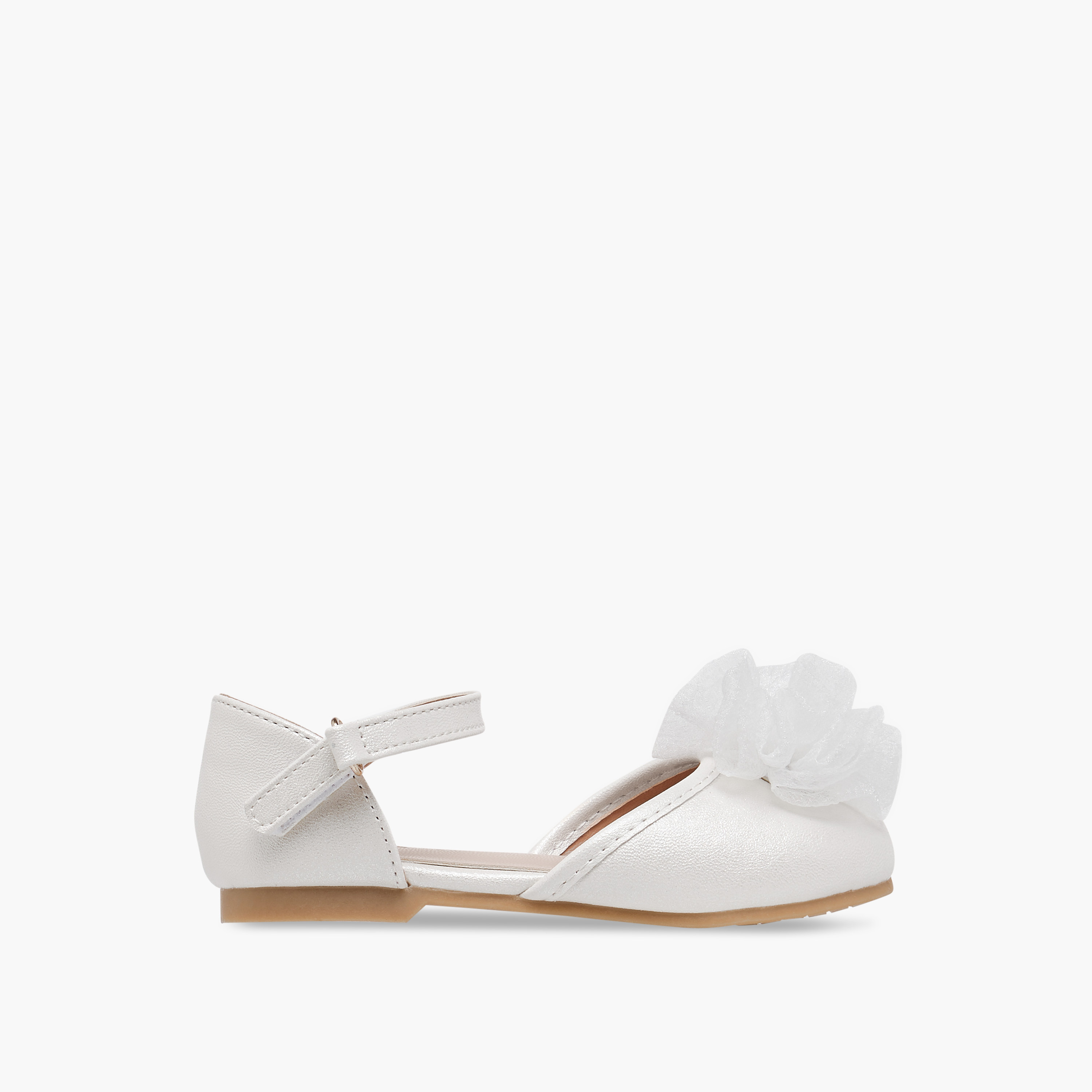 حذاء باليرينا بزينة أزهار وشريط إغلاق من جونيورز-girls-shoes-ballerinas-image-9