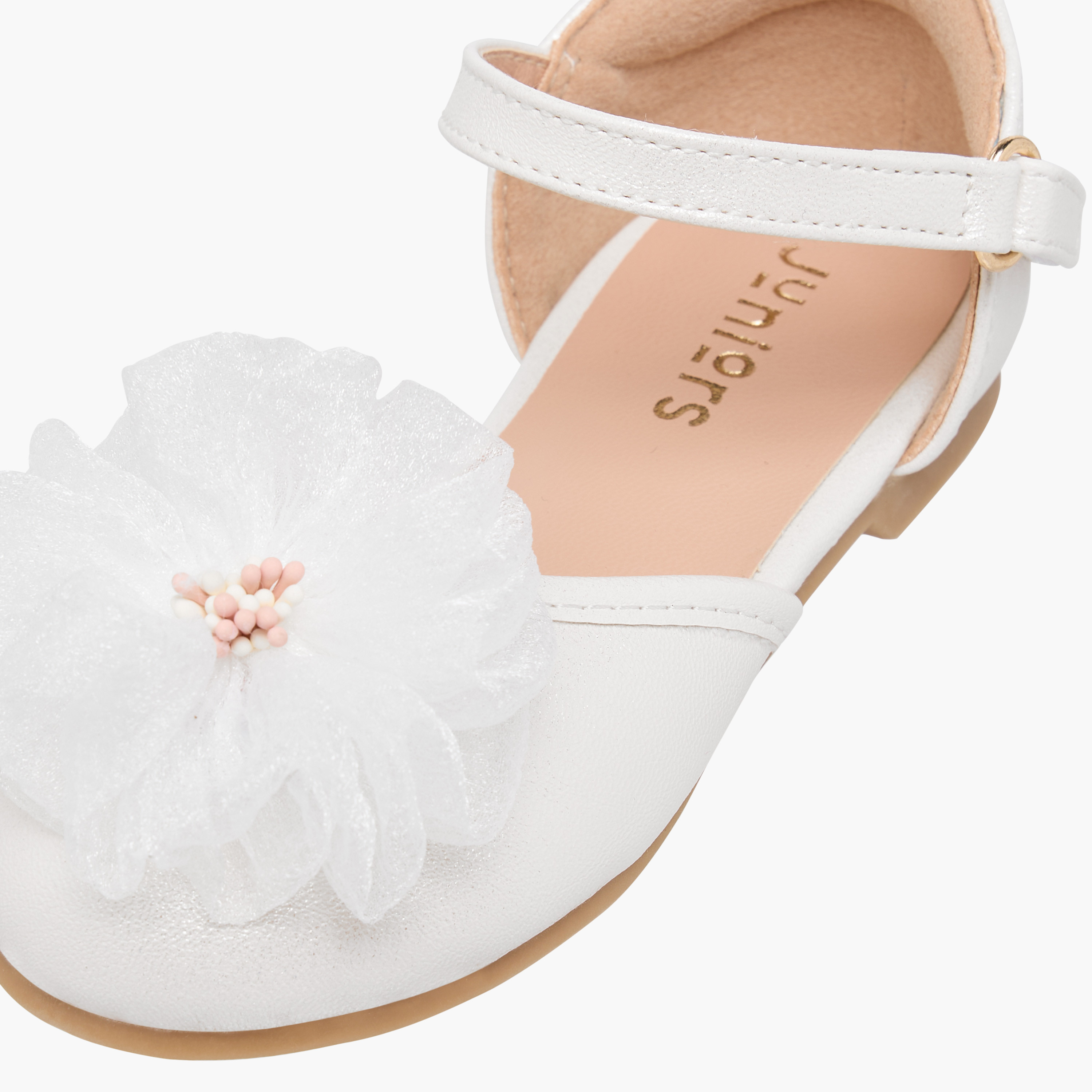 حذاء باليرينا بزينة أزهار وشريط إغلاق من جونيورز-girls-shoes-ballerinas-image-12