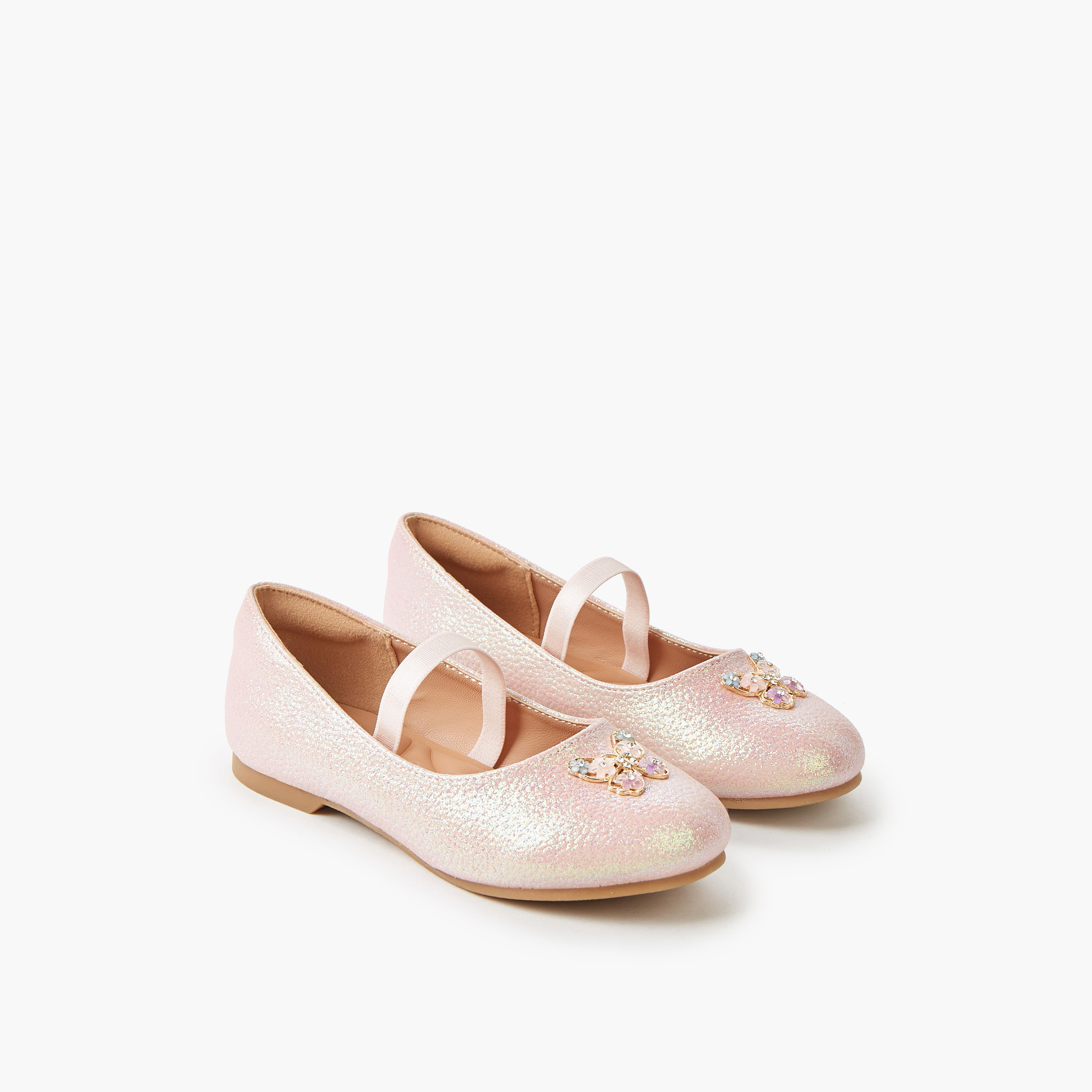 Juniors Girls Slip-On Ballerina Shoes-girls-shoes-ballerinas-image-1