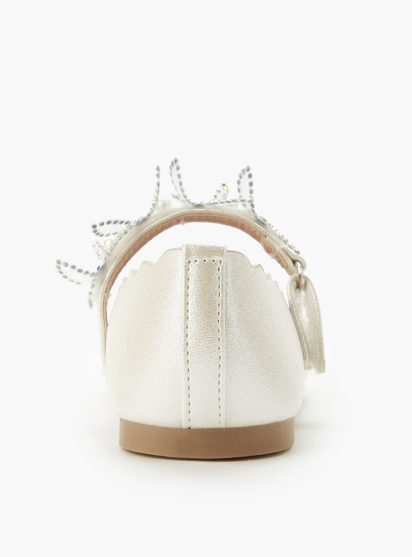 حذاء باليرينا مزين بشريط لاصق للبنات من جونيورز-girls-shoes-maryjanes-image-4