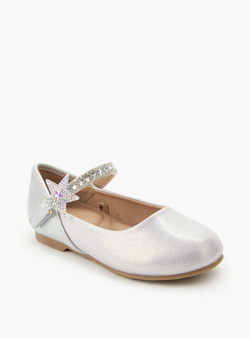 حذاء باليرينا بشريط إغلاق لاصق للبنات من جونيورز-girls-shoes-ballerinas-image-2