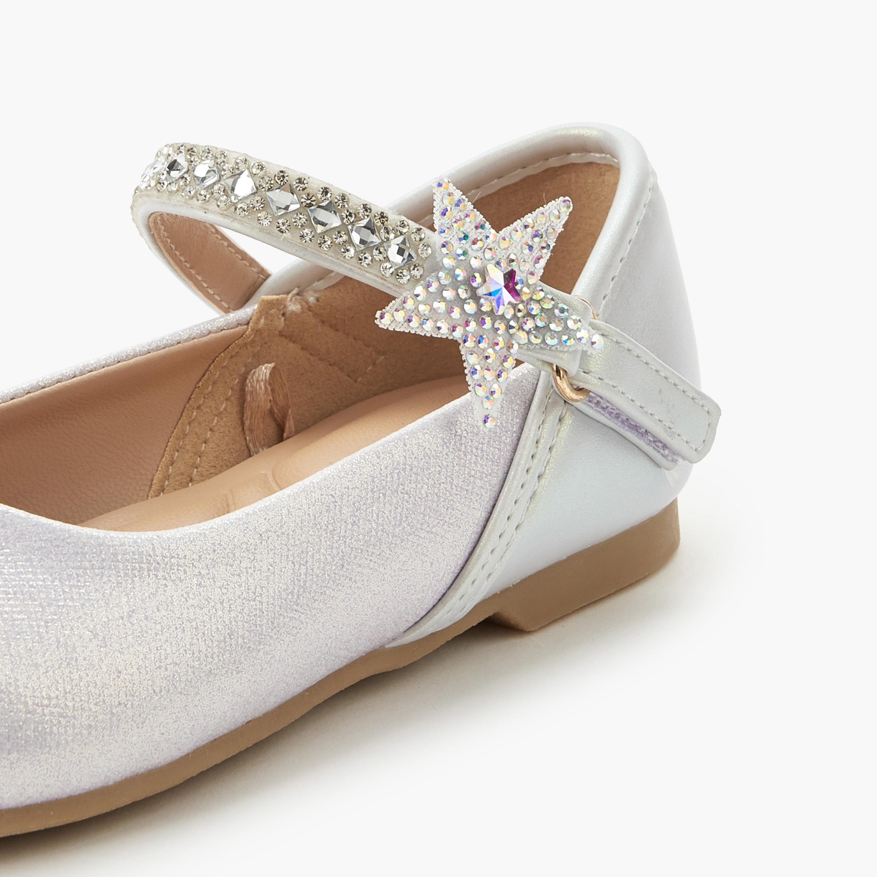 حذاء باليرينا بشريط إغلاق لاصق للبنات من جونيورز-girls-shoes-ballerinas-image-5