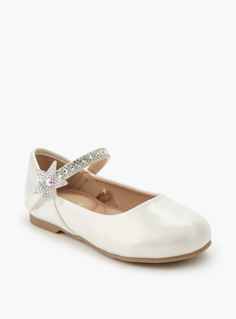 حذاء باليرينا بشريط إغلاق لاصق للبنات من جونيورز-girls-shoes-ballerinas-image-2