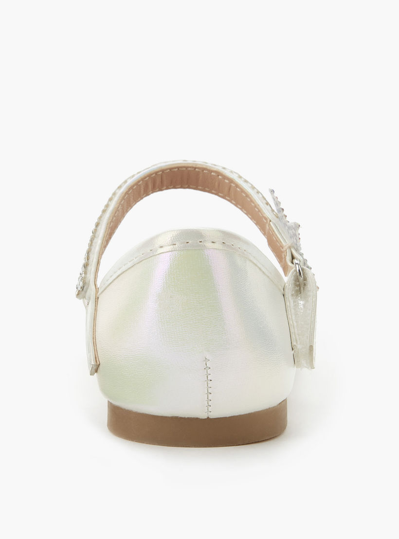 حذاء باليرينا بشريط إغلاق لاصق للبنات من جونيورز-girls-shoes-ballerinas-image-4