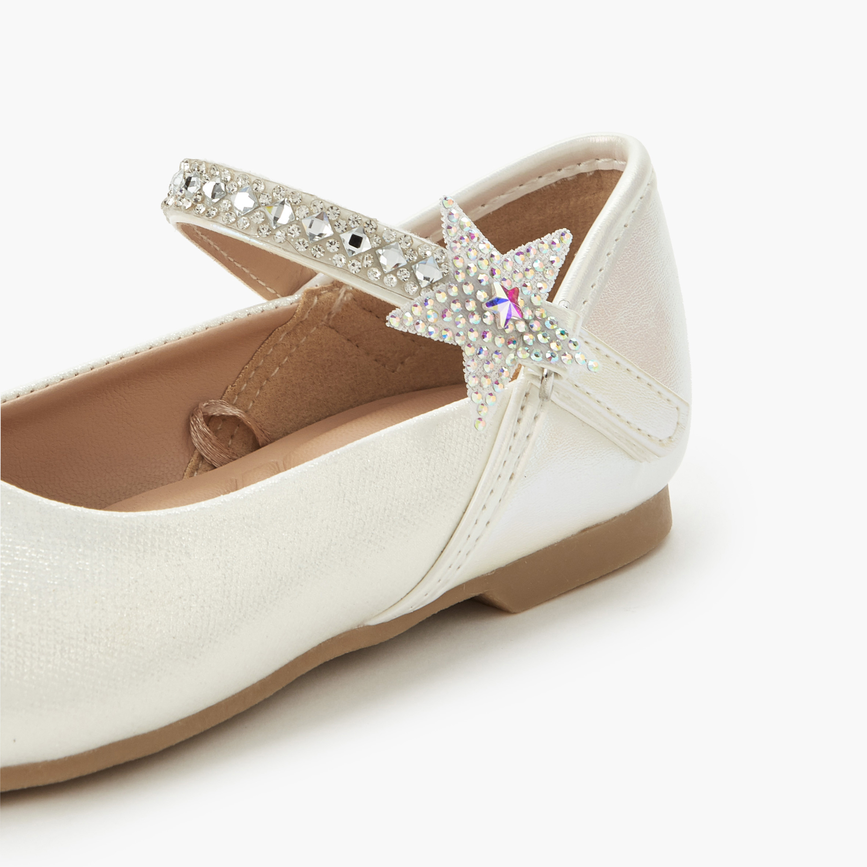 حذاء باليرينا بشريط إغلاق لاصق للبنات من جونيورز-girls-shoes-ballerinas-image-5