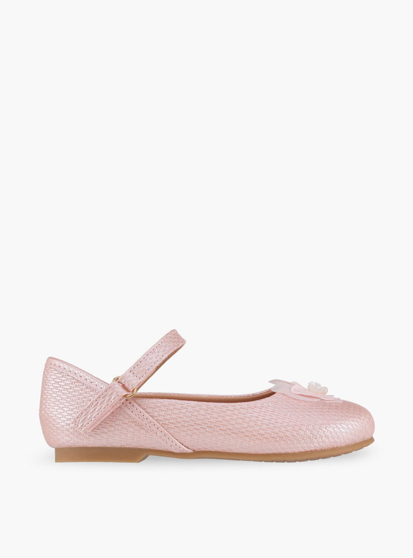 حذاء ماري جين بتفاصيل فراشة للبنات من جونيورز-girls-shoes-ballerinas-image-3