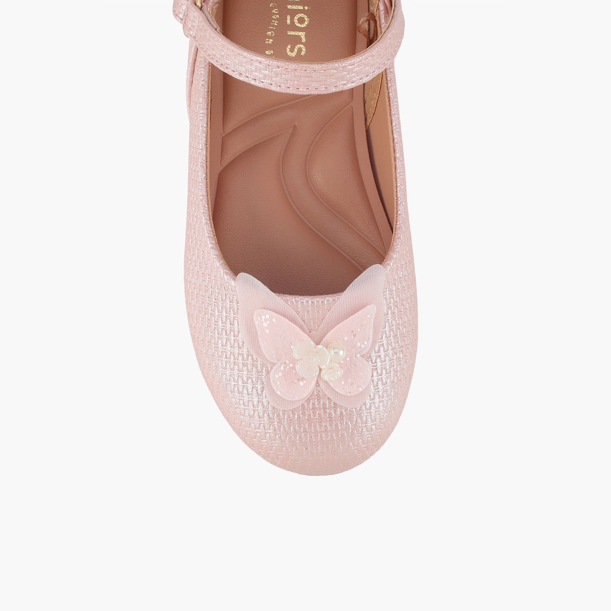 حذاء ماري جين بتفاصيل فراشة للبنات من جونيورز-girls-shoes-ballerinas-image-4