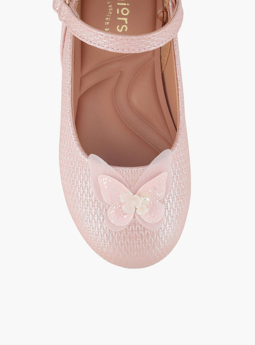 حذاء ماري جين بتفاصيل فراشة للبنات من جونيورز-girls-shoes-ballerinas-image-4