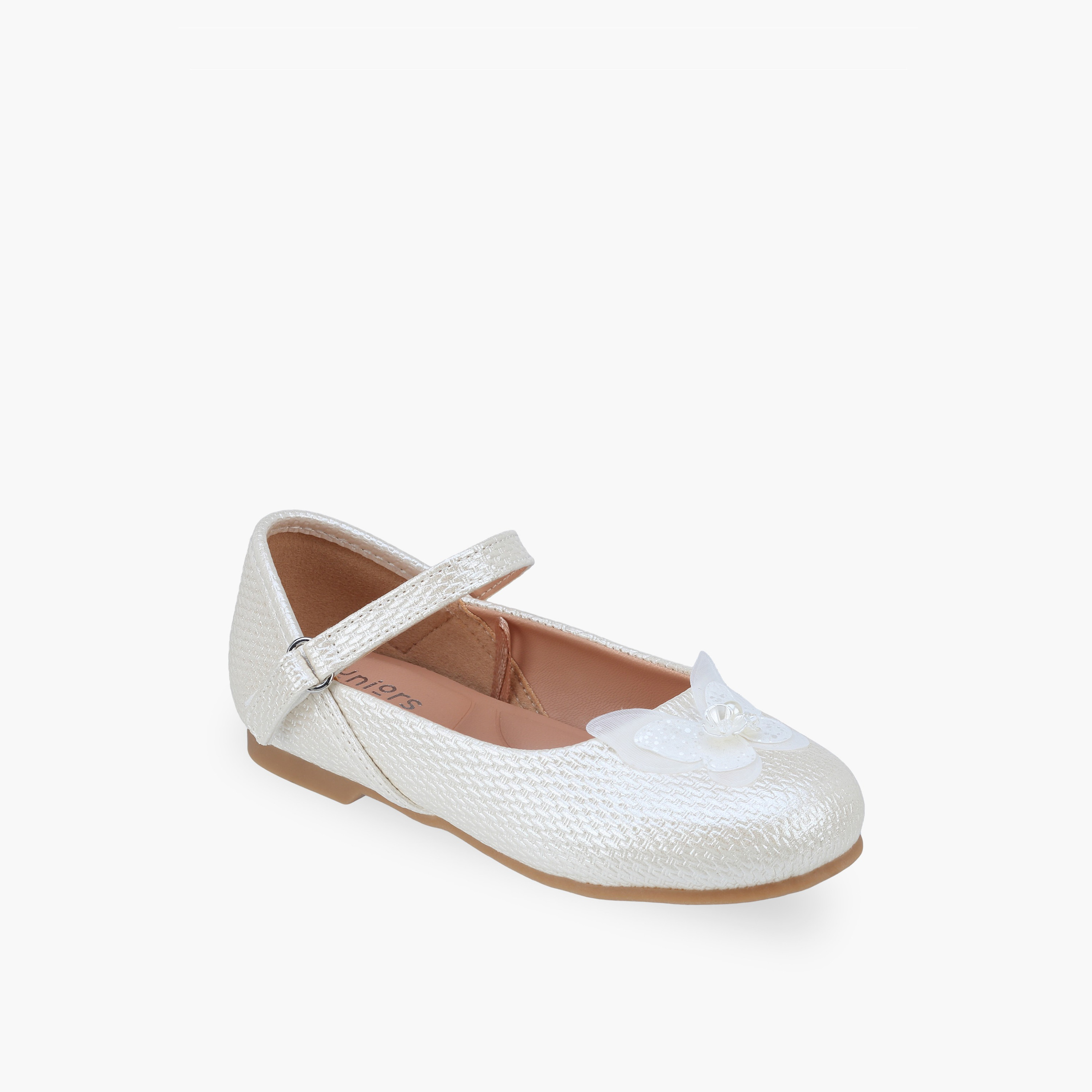 Juniors Girls Butterfly Detail Mary Jane Shoes-girls-shoes-ballerinas-image-2