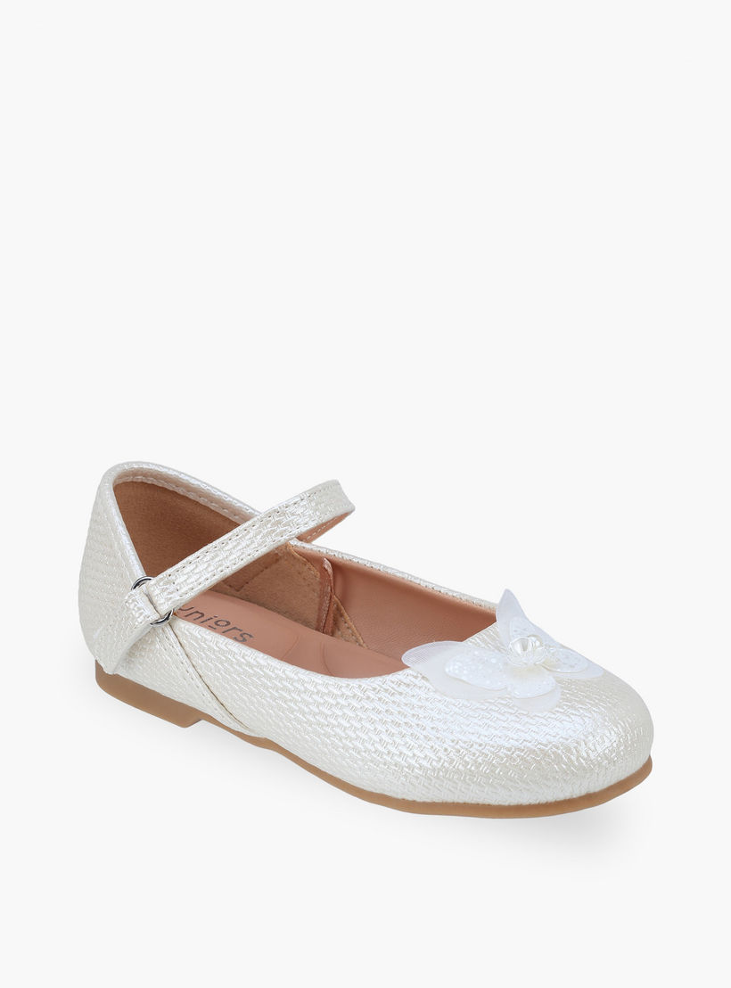 حذاء ماري جين بتفاصيل فراشة للبنات من جونيورز-girls-shoes-ballerinas-image-2